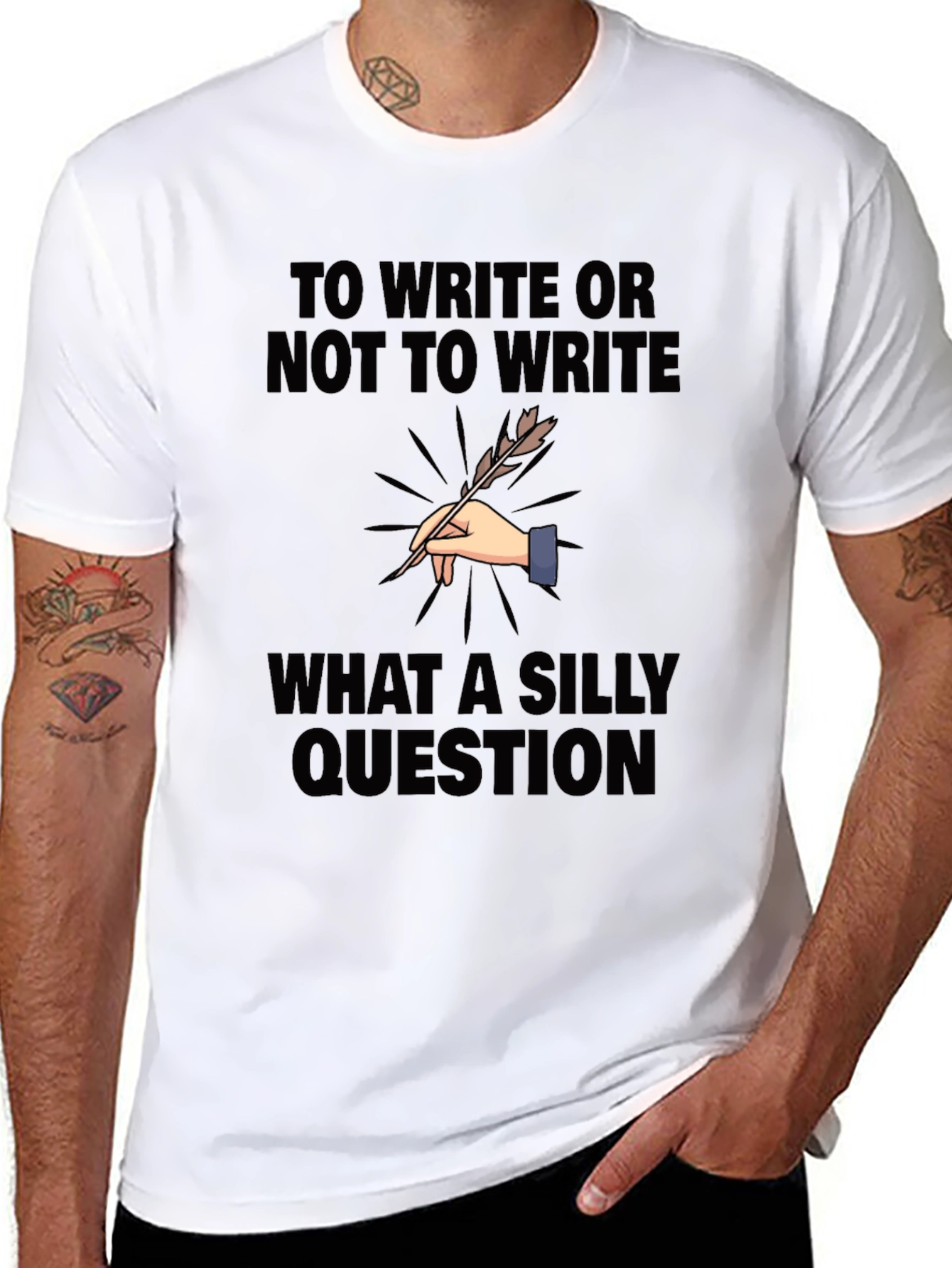 To Write or Not To Write Funny T-Shirt