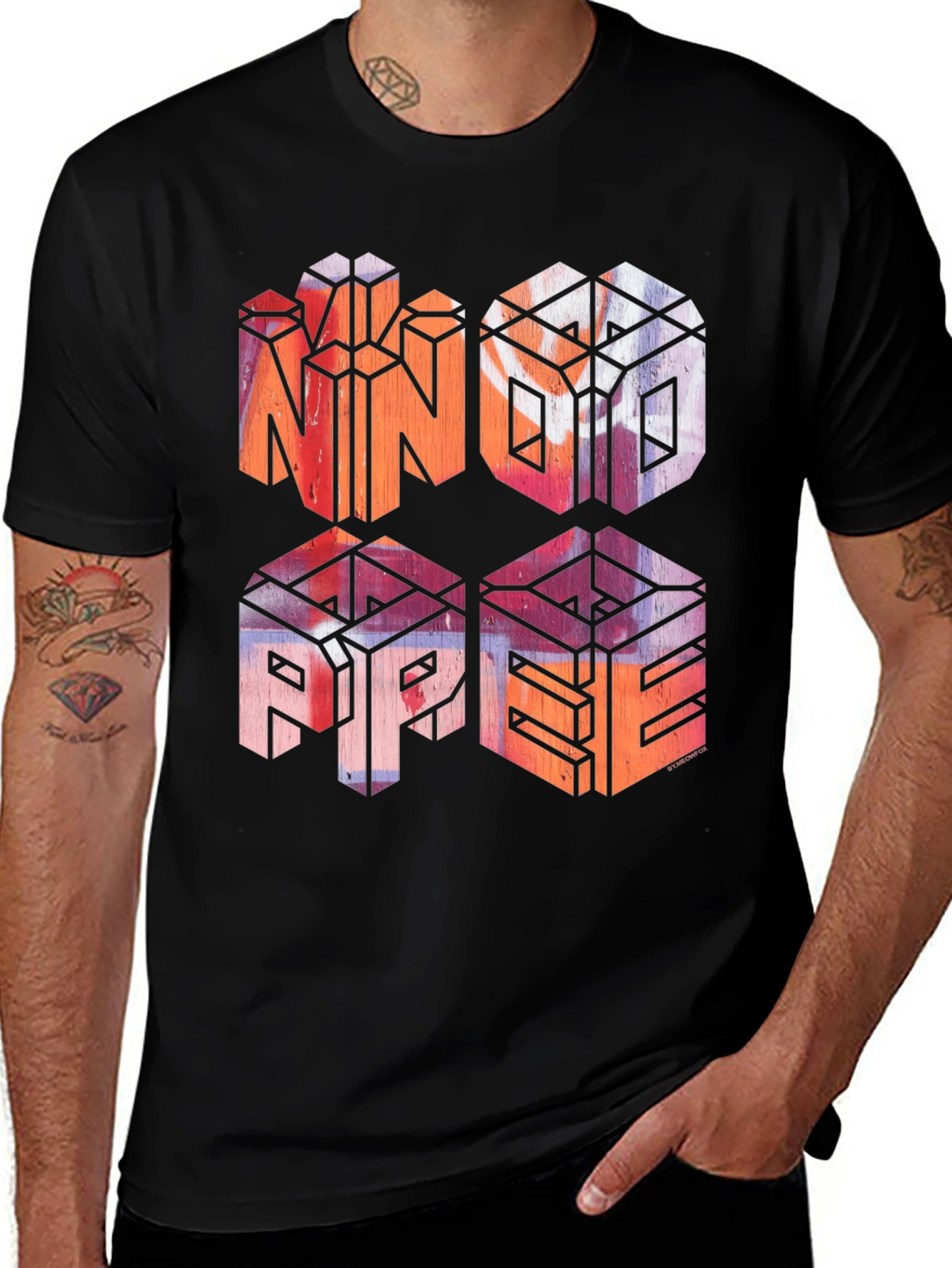 No Hope Graphic Print Black T-Shirt