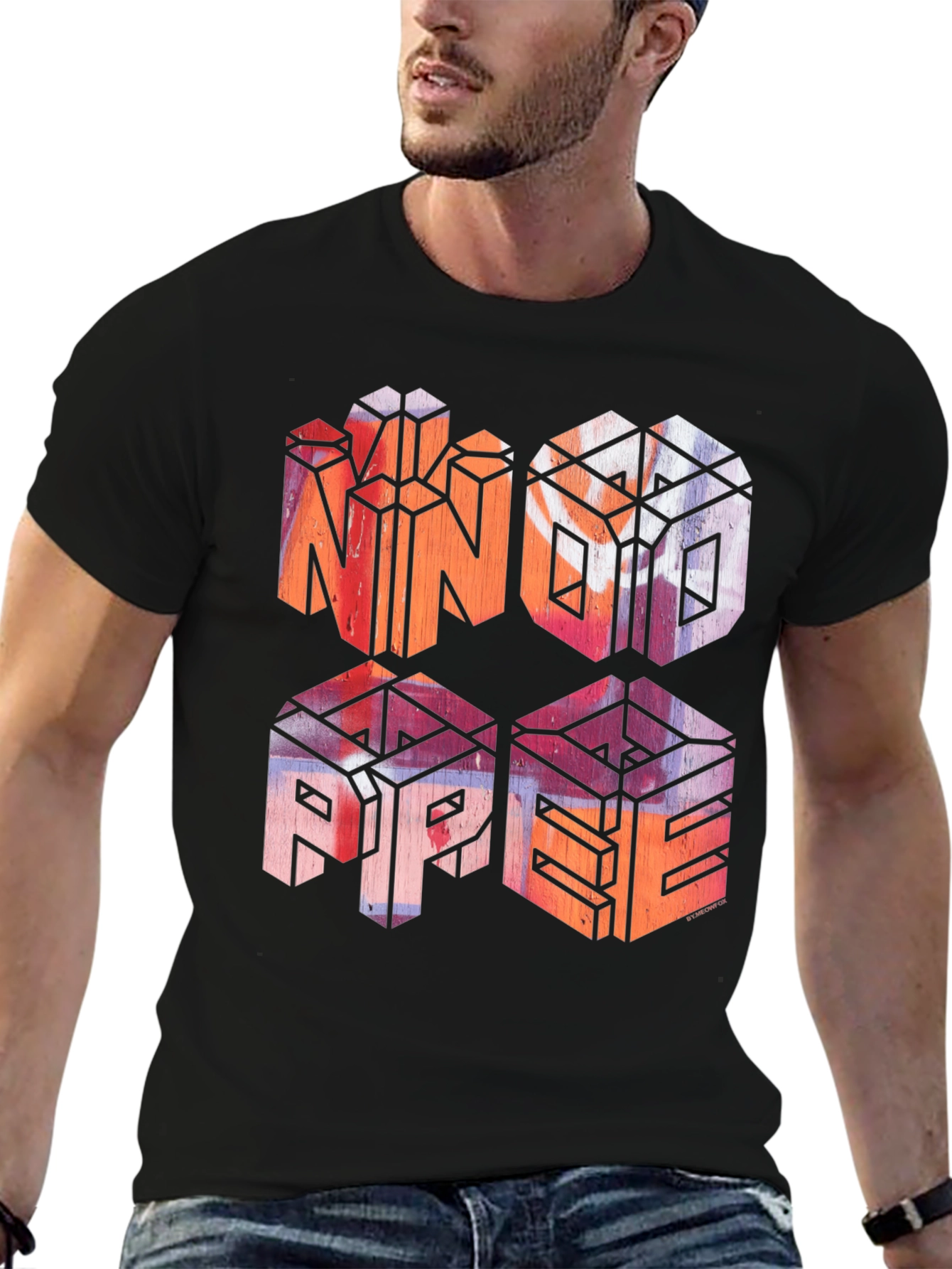 No Hope Graphic Print Black T-Shirt
