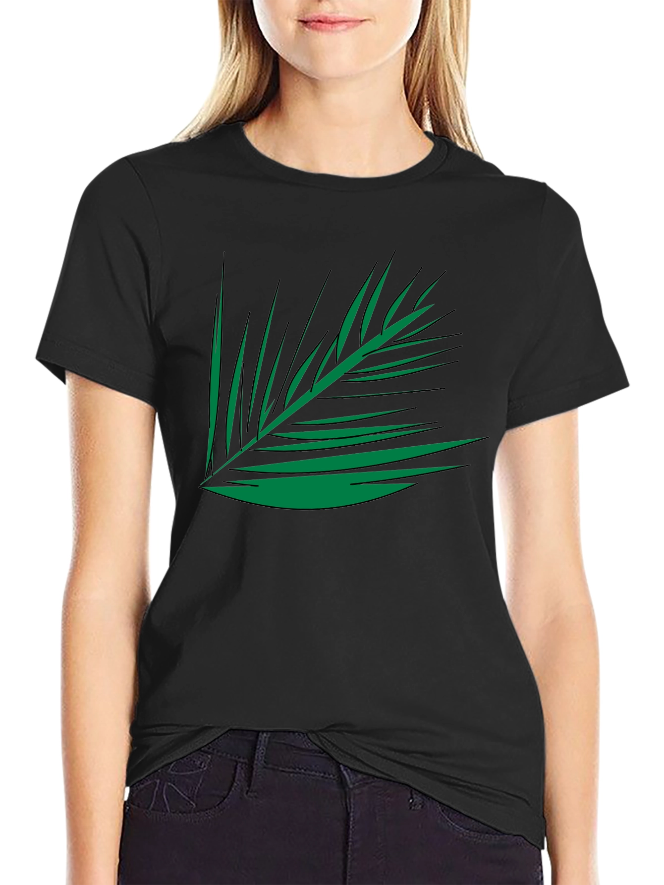 Tropical Palm Leaf Graphic Tee