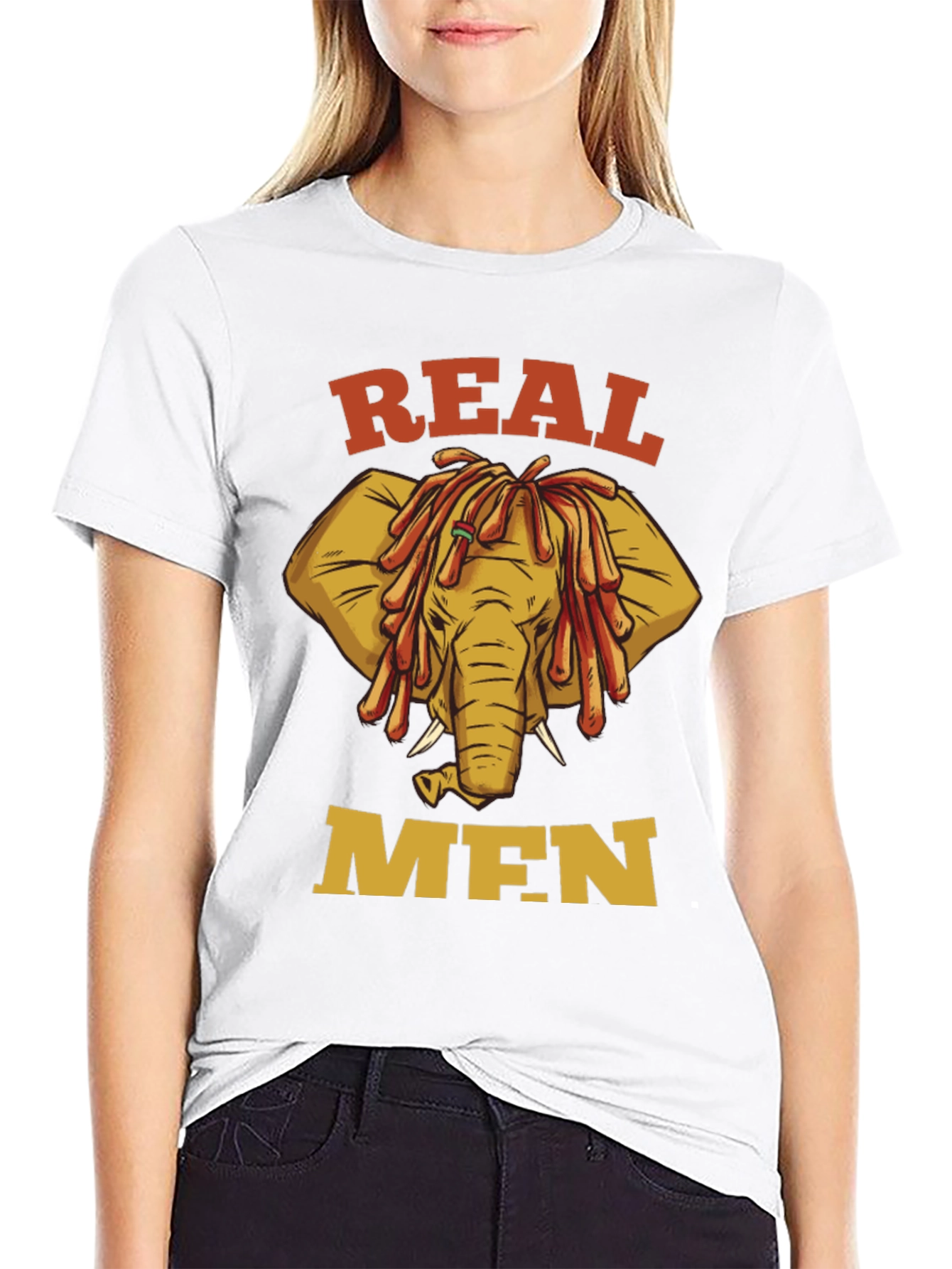 Real Men Elephant T-Shirt