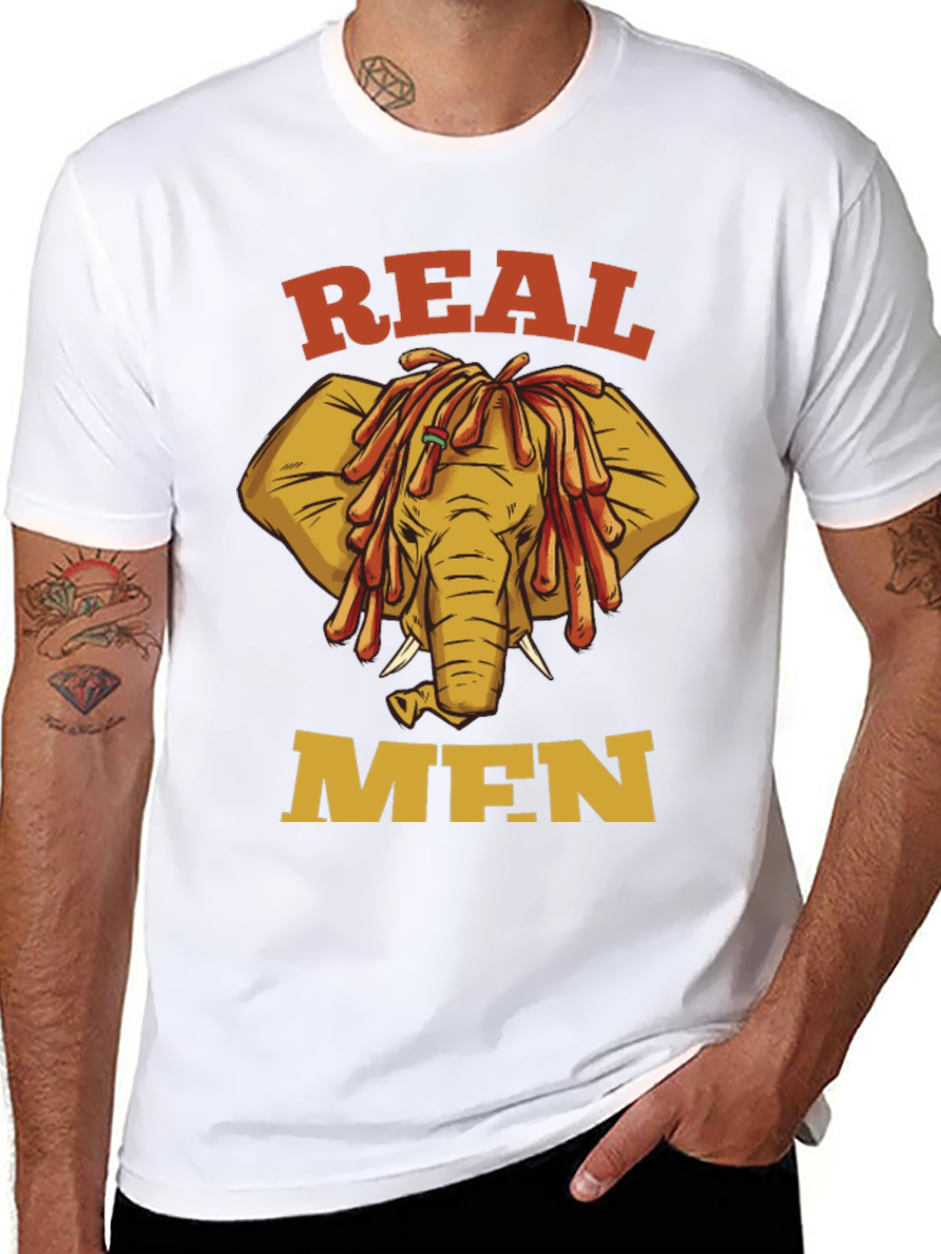 Real Men Elephant T-Shirt