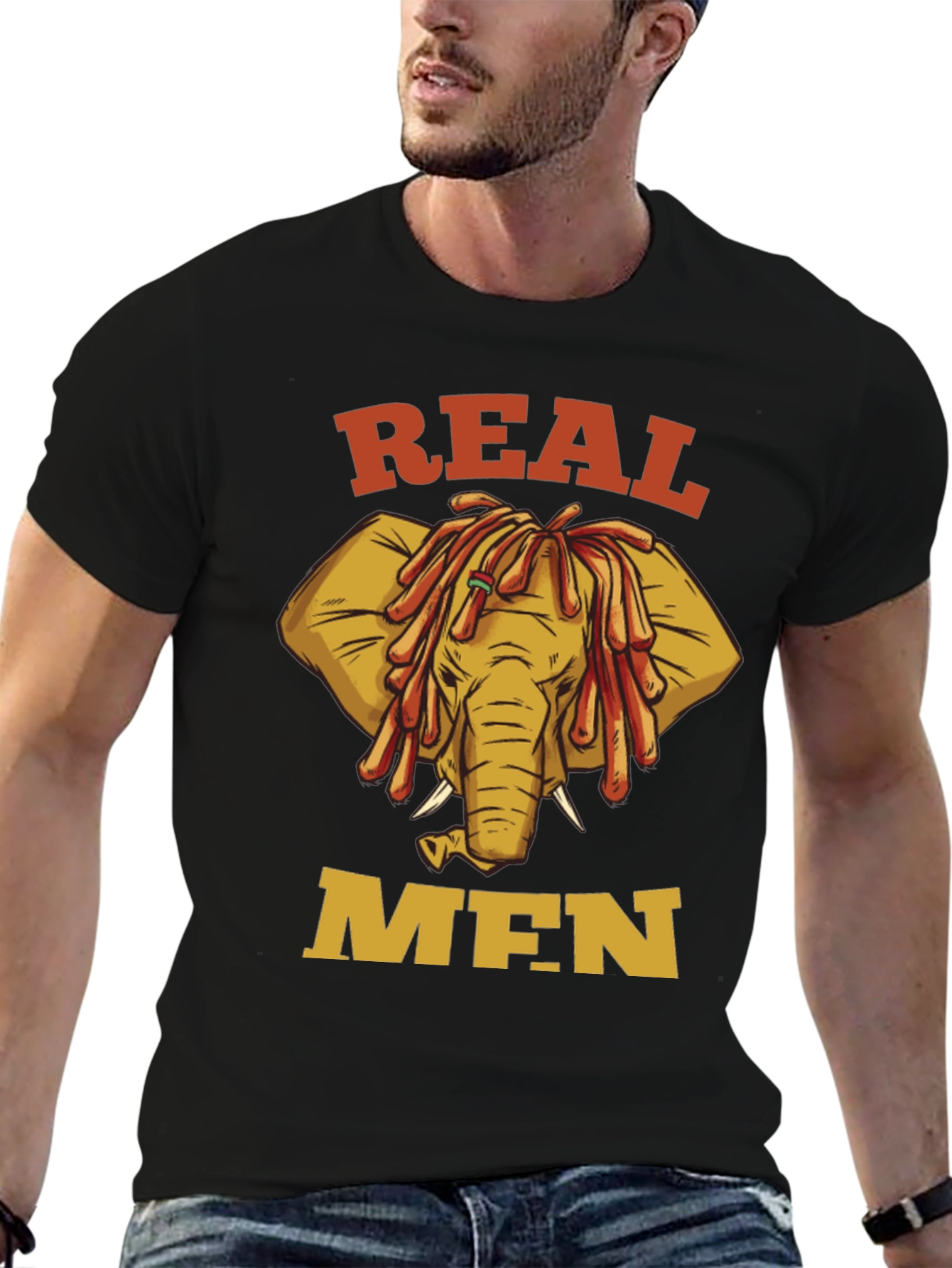 Real Men Elephant T-Shirt
