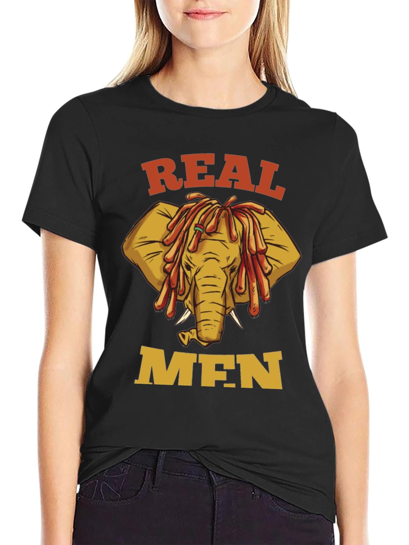 Real Men Elephant T-Shirt