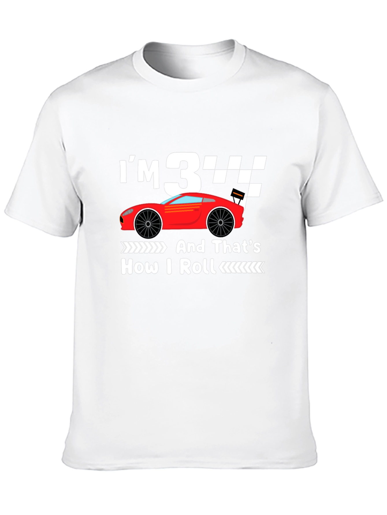 Im 3 And Thats How I Roll Birthday T-Shirt