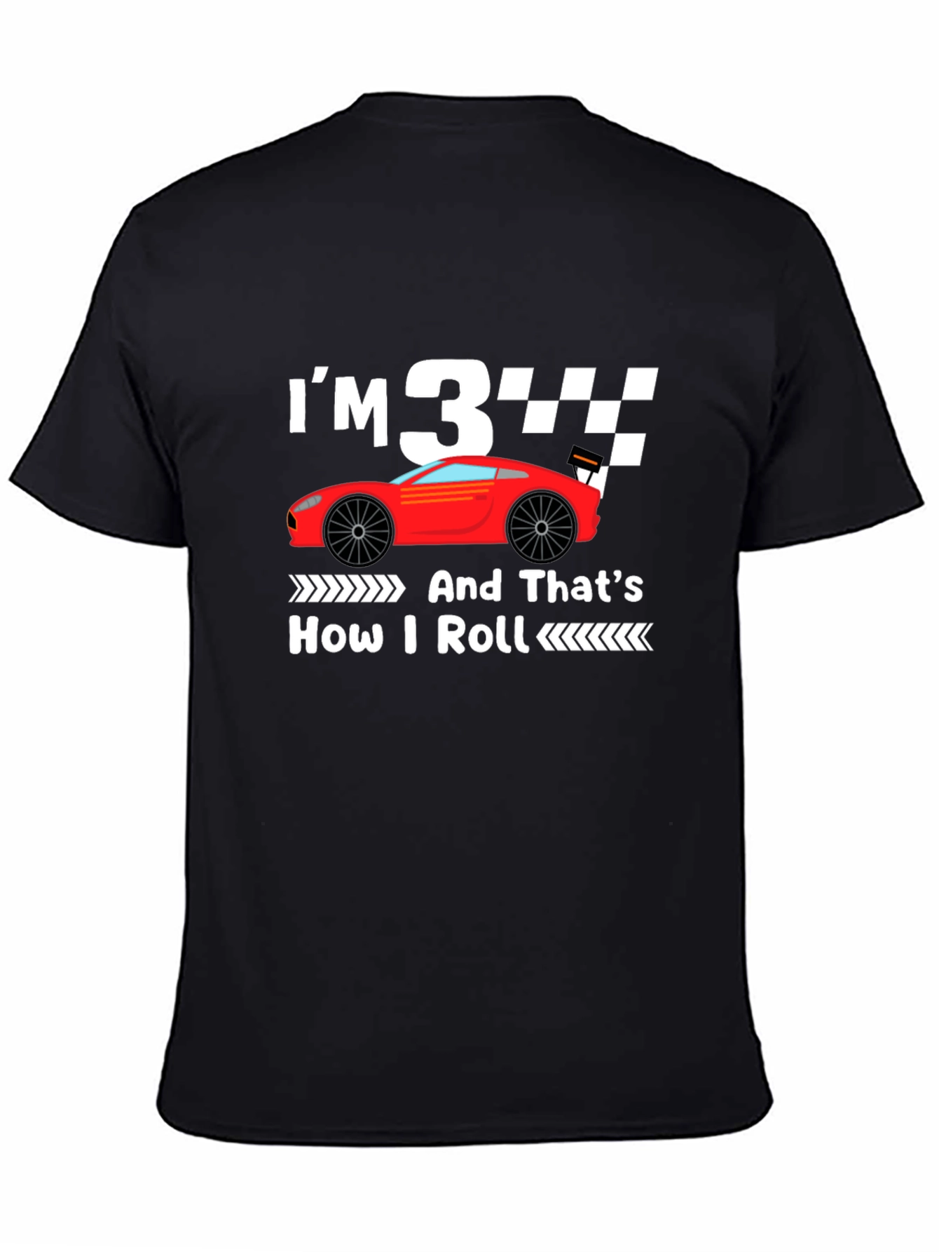 Im 3 And Thats How I Roll Birthday T-Shirt