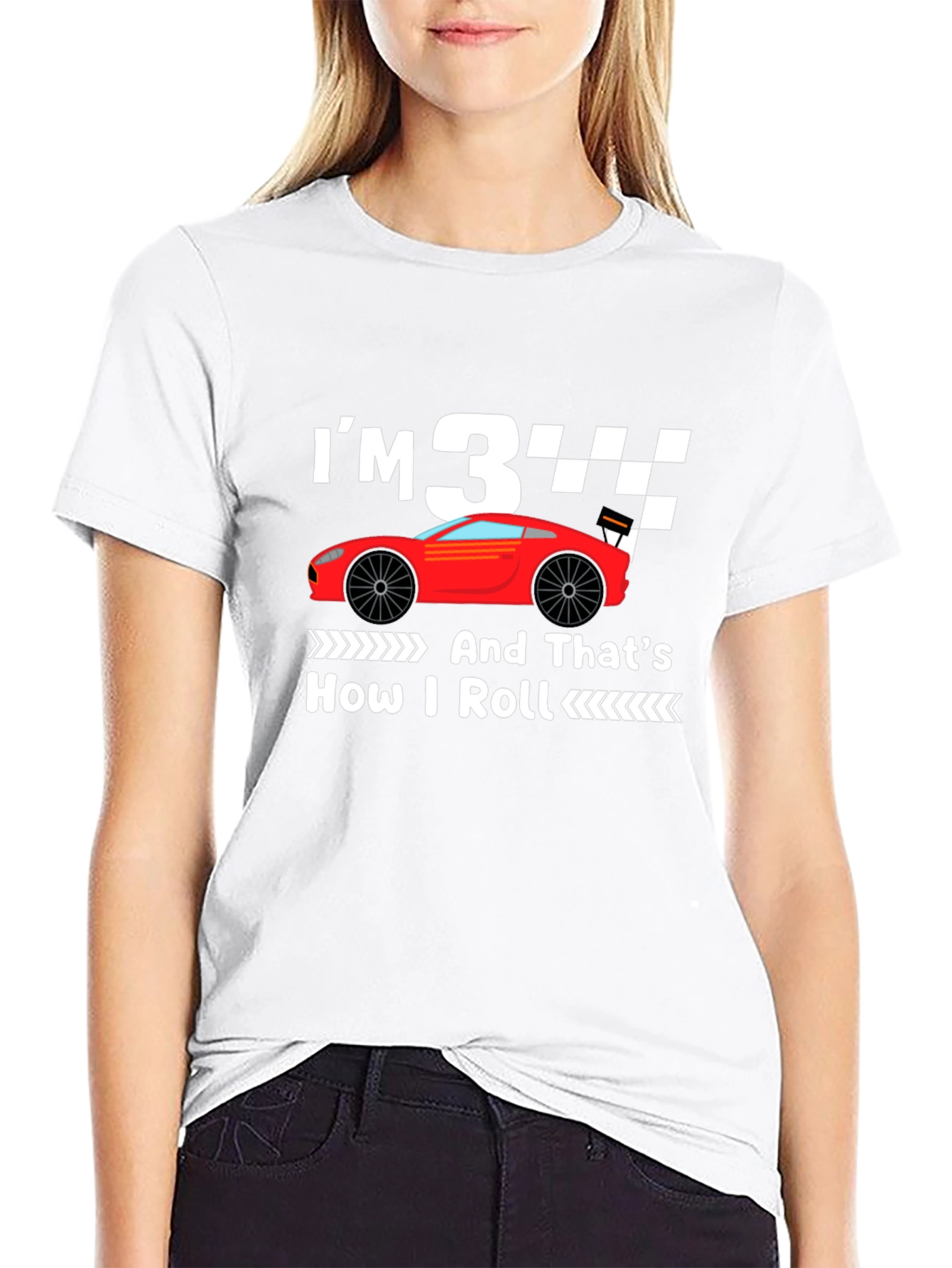 Im 3 And Thats How I Roll Birthday T-Shirt