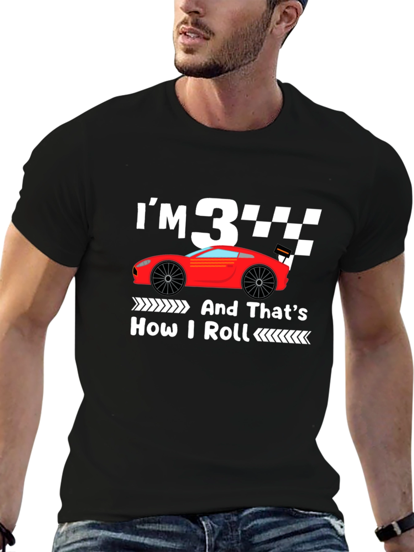 Im 3 And Thats How I Roll Birthday T-Shirt