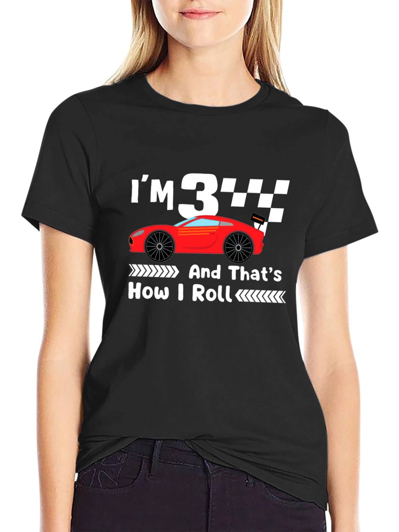 Im 3 And Thats How I Roll Birthday T-Shirt
