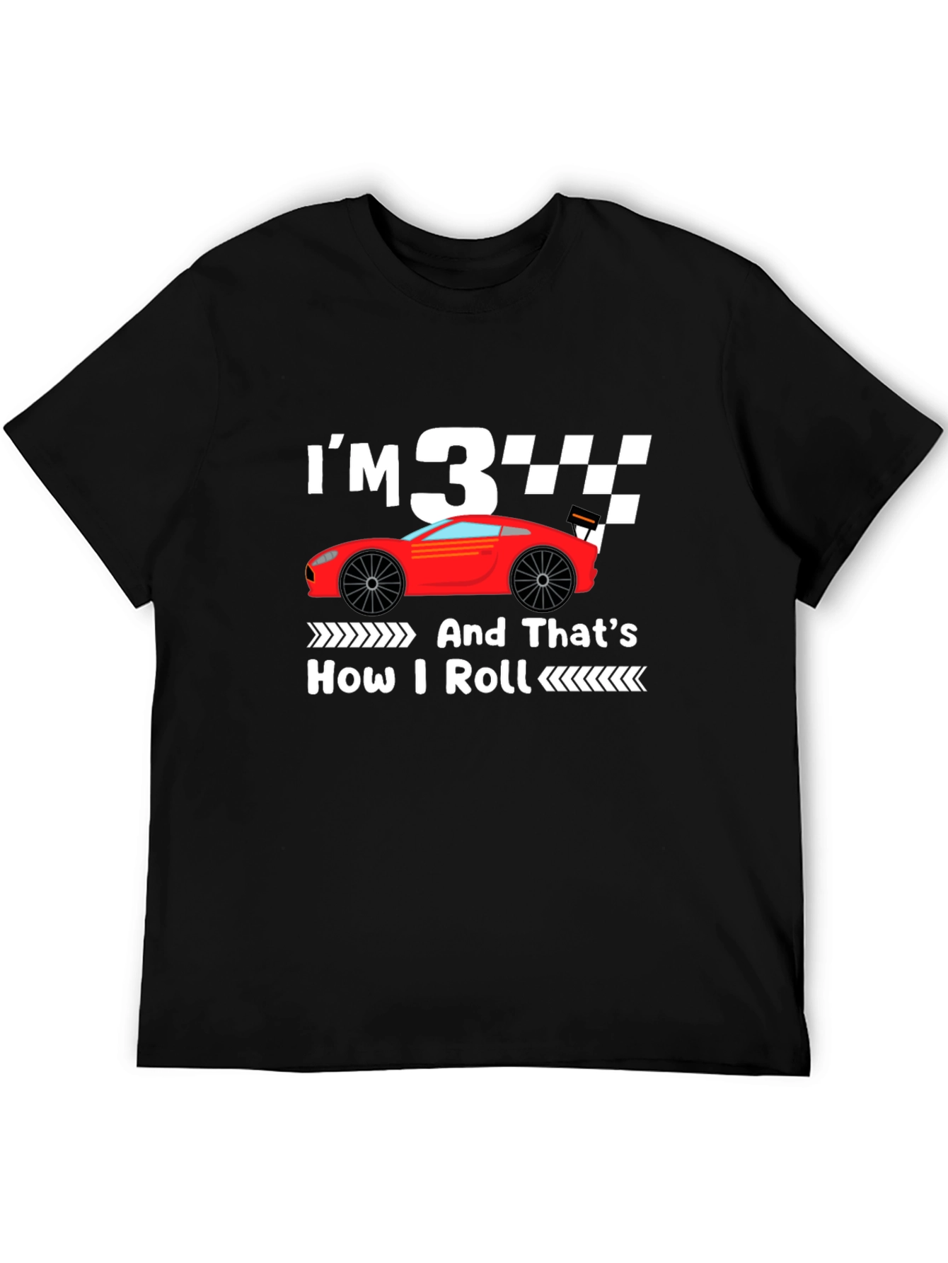 Im 3 And Thats How I Roll Birthday T-Shirt