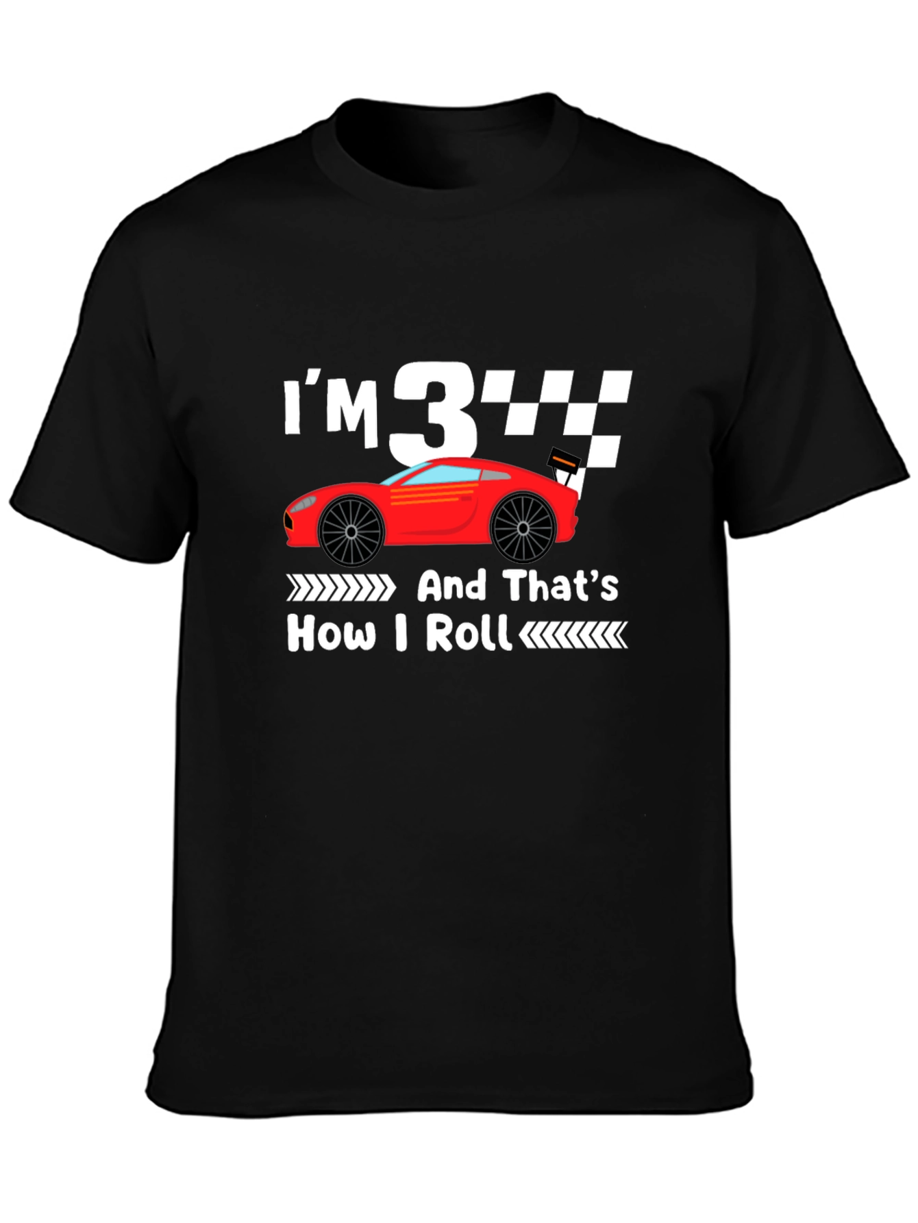 Im 3 And Thats How I Roll Birthday T-Shirt
