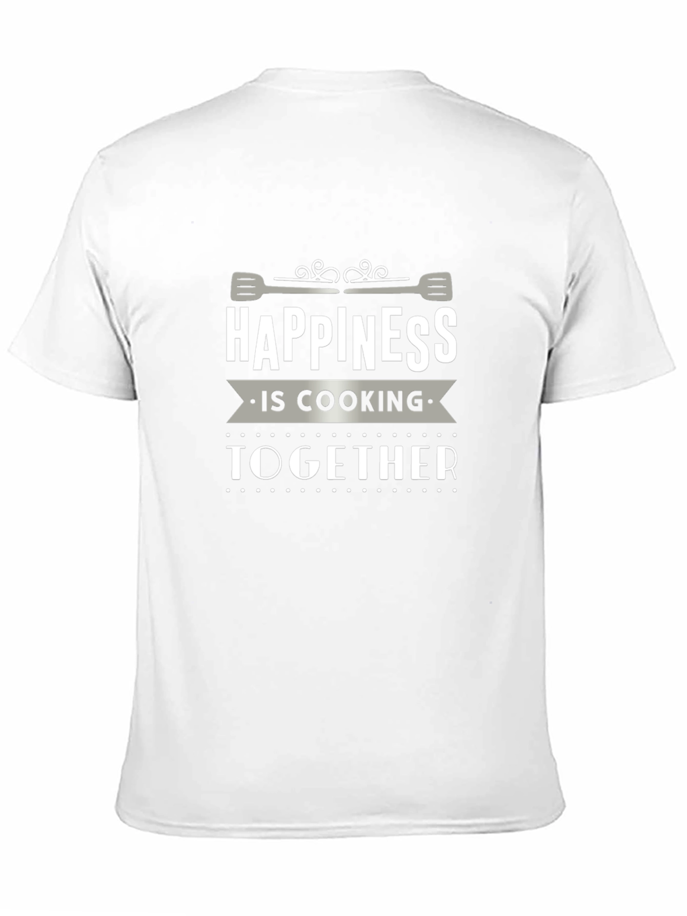 Happiness is Cooking Together Black T-Shirt