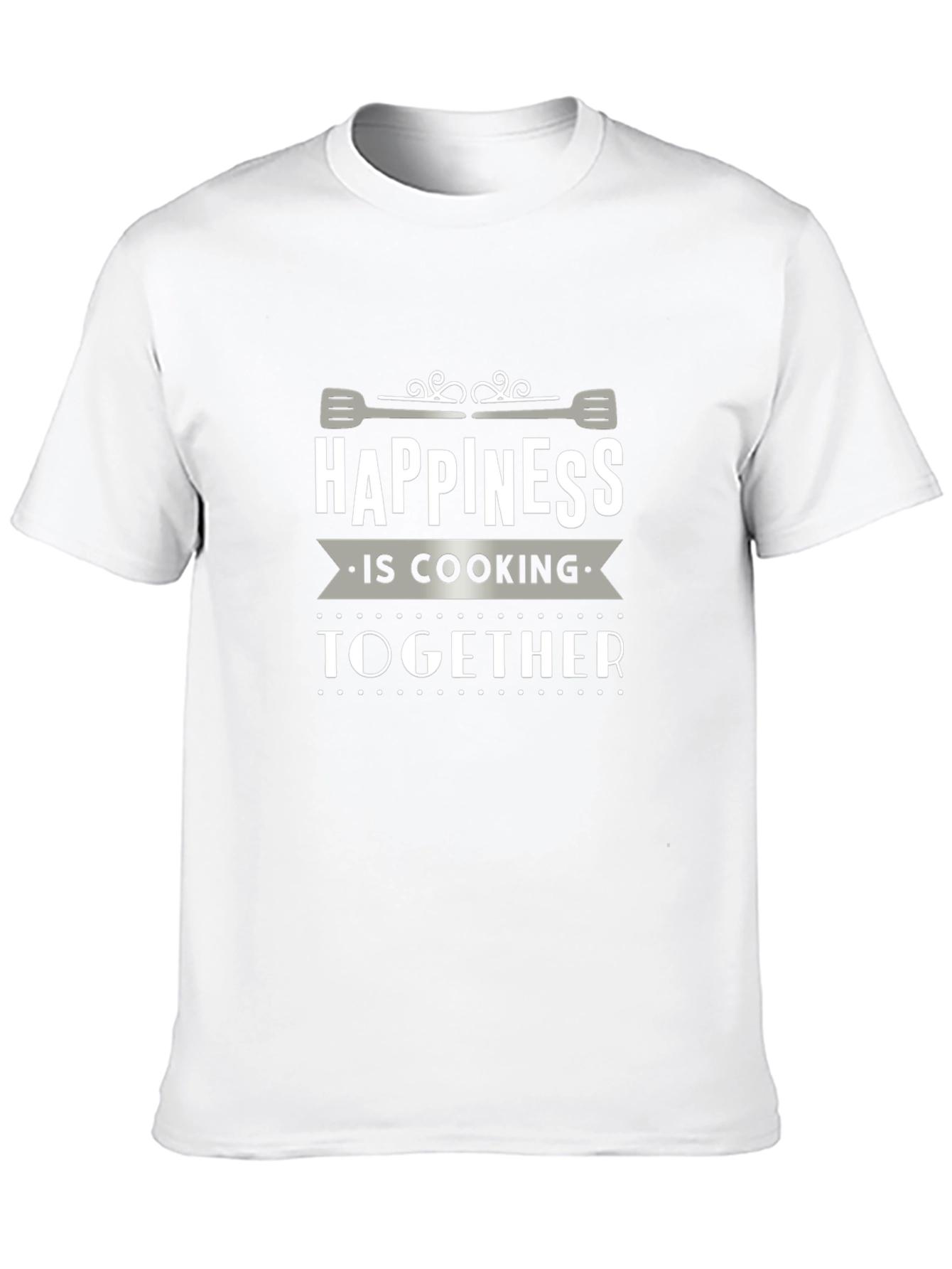 Happiness is Cooking Together Black T-Shirt