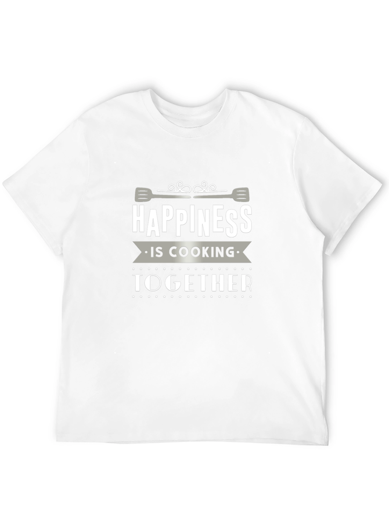 Happiness is Cooking Together Black T-Shirt