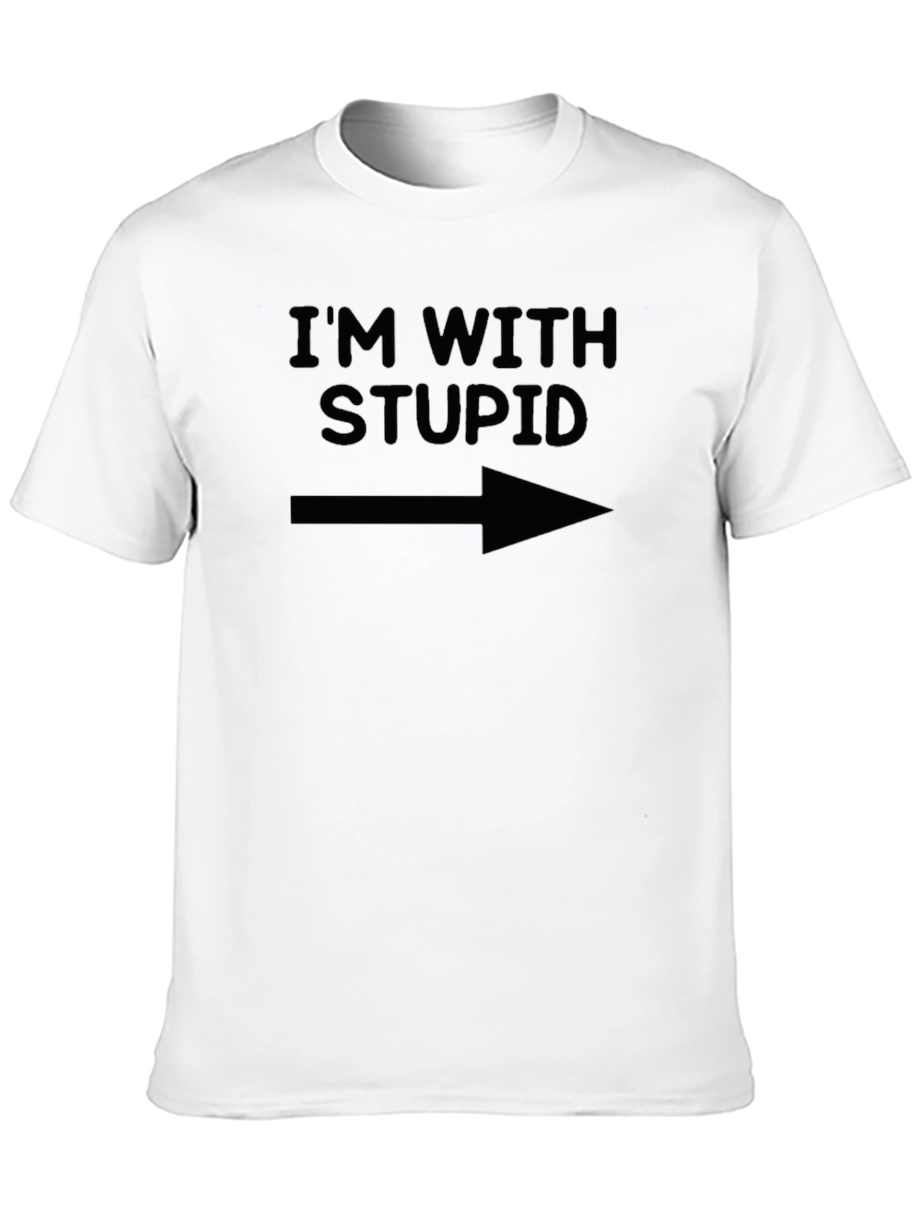 Im With Stupid Graphic Tee - Funny Sarcastic T-Shirt