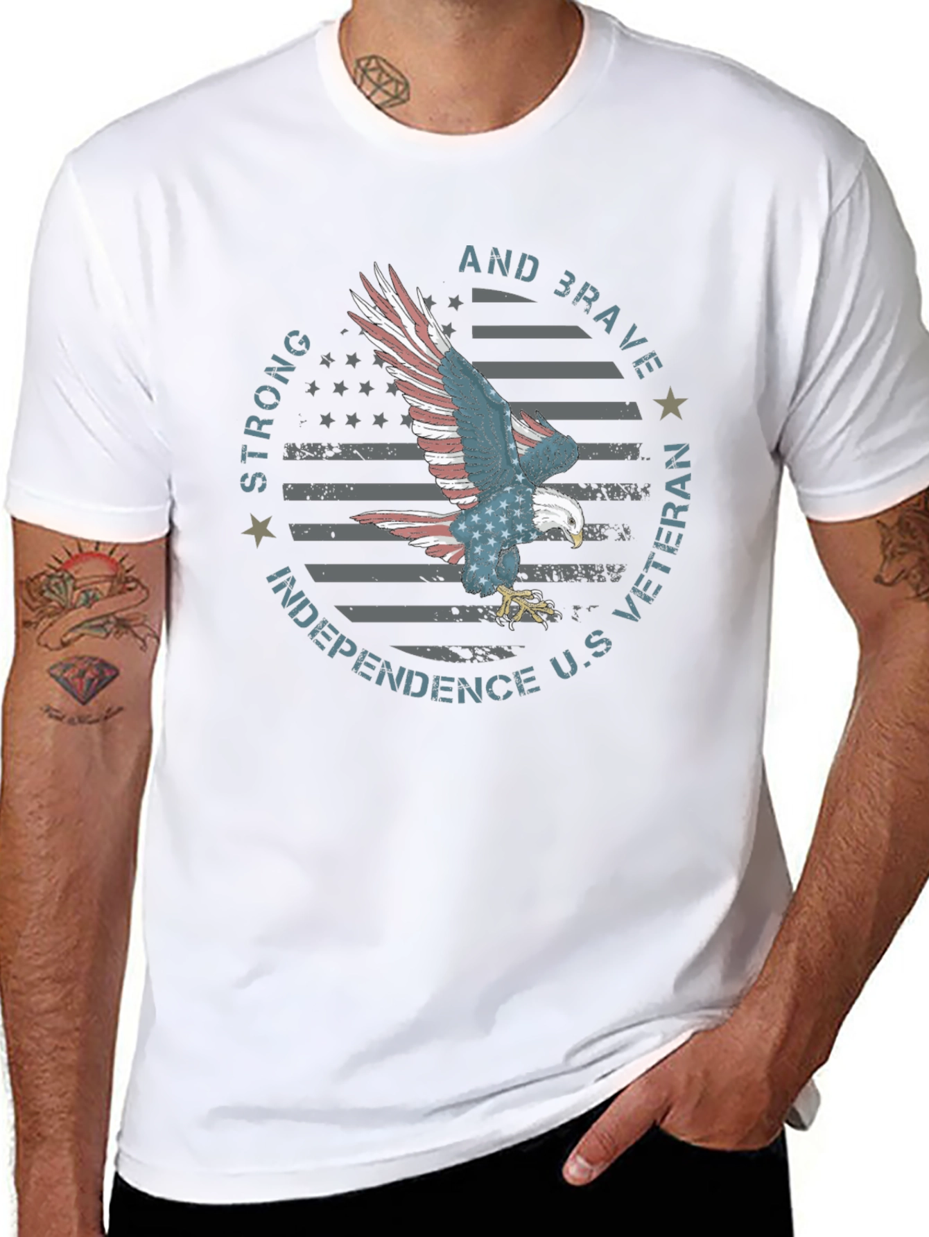 American Eagle Veteran Graphic Tee