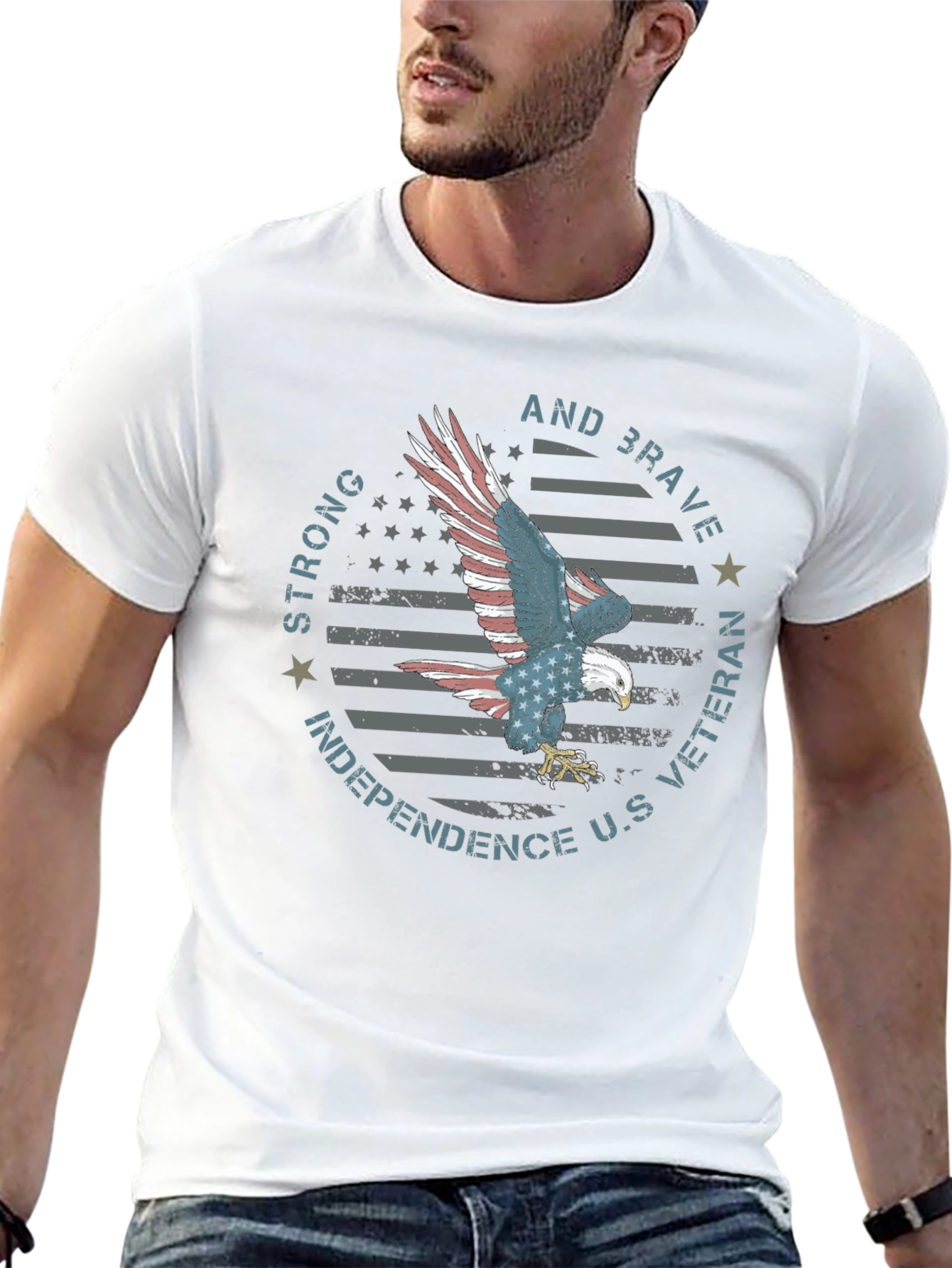 American Eagle Veteran Graphic Tee