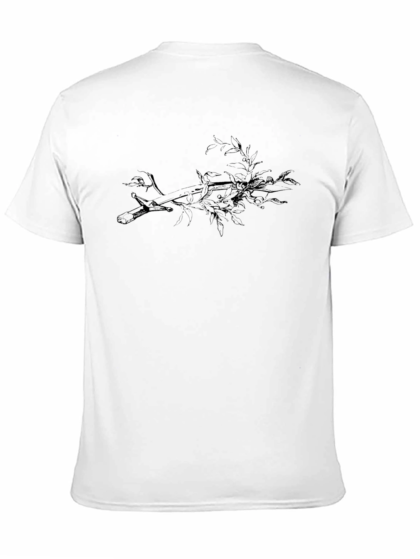 Bird on Branch Graphic Tee - Black
