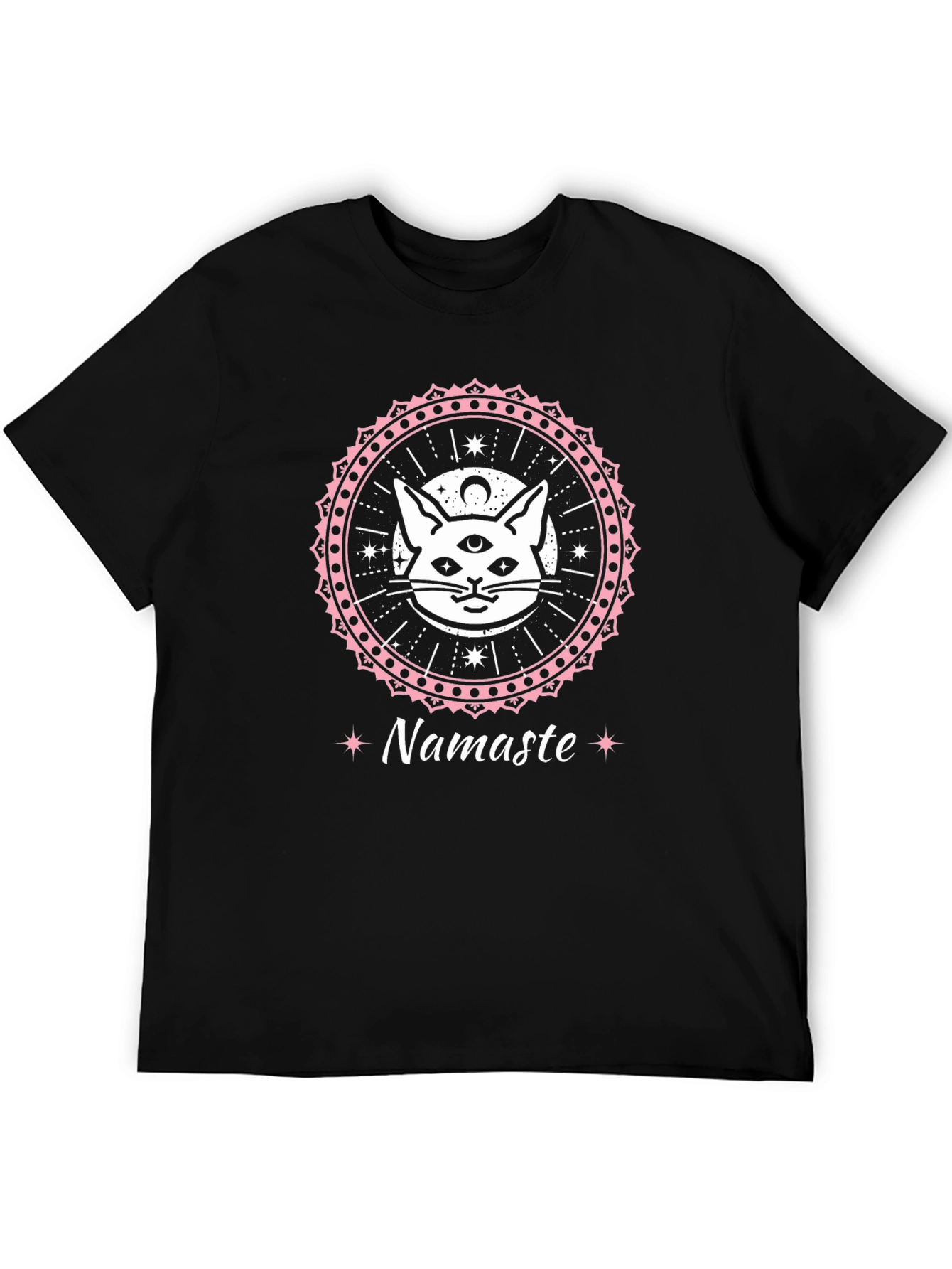 Namaste Cat Graphic T-Shirt