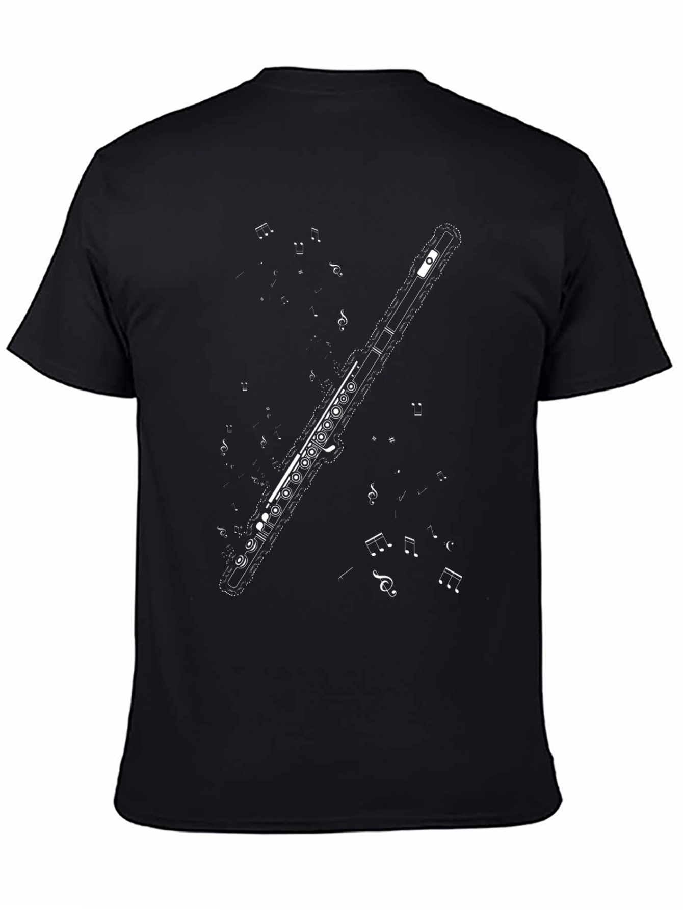 Flute Graphic Tee - Music Lover Shirt