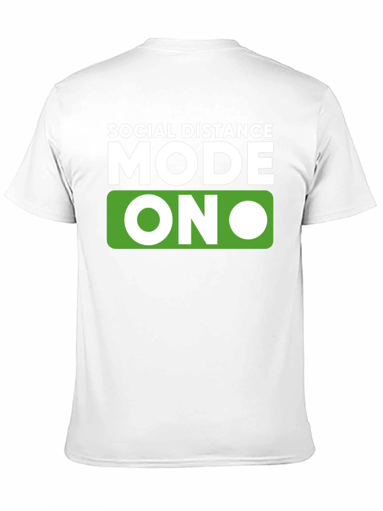 Social Distance Mode ON Black T-Shirt