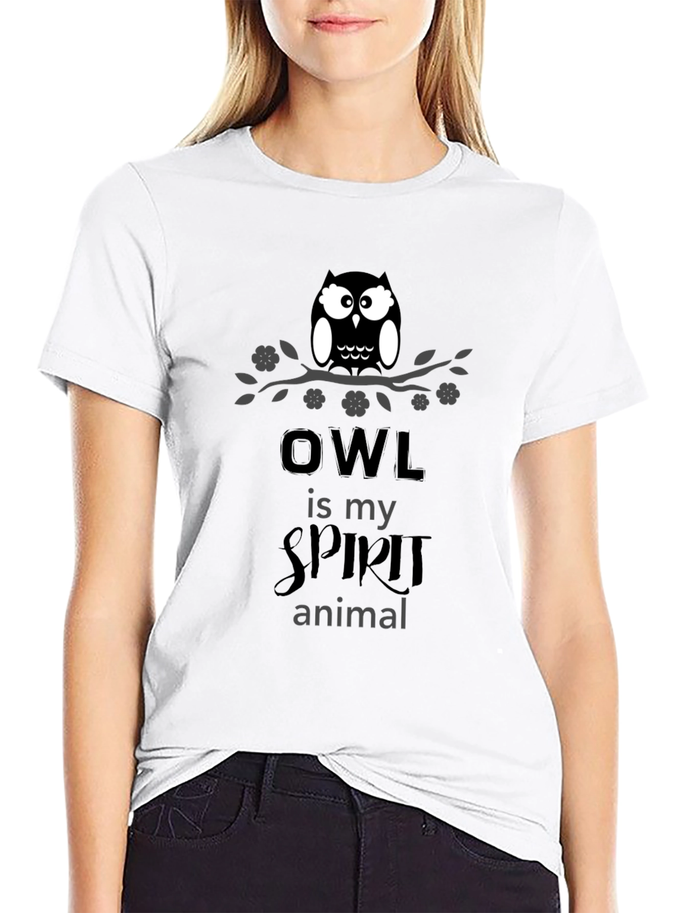 Owl Spirit Animal Graphic T-Shirt