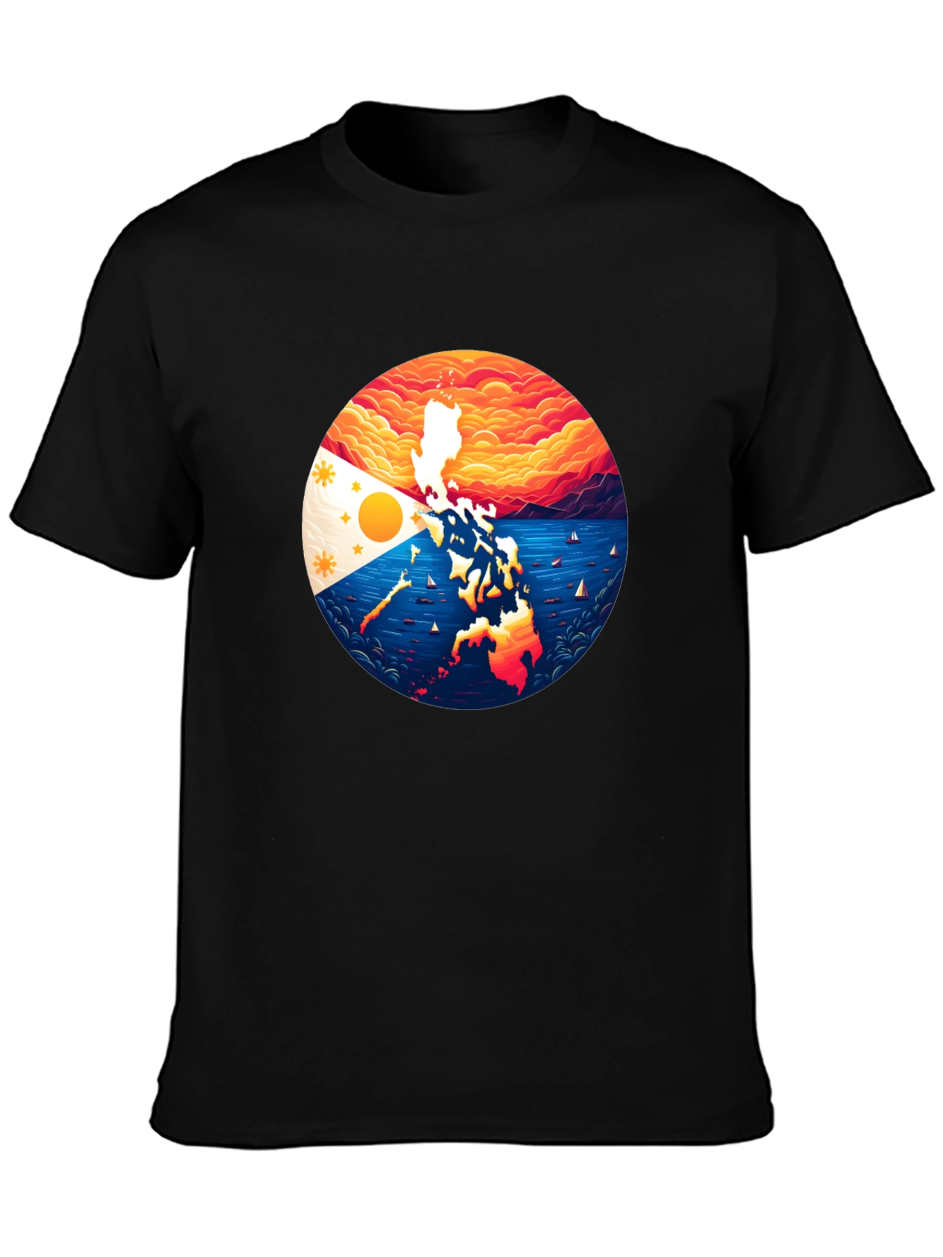 Philippine Flag Graphic T-Shirt