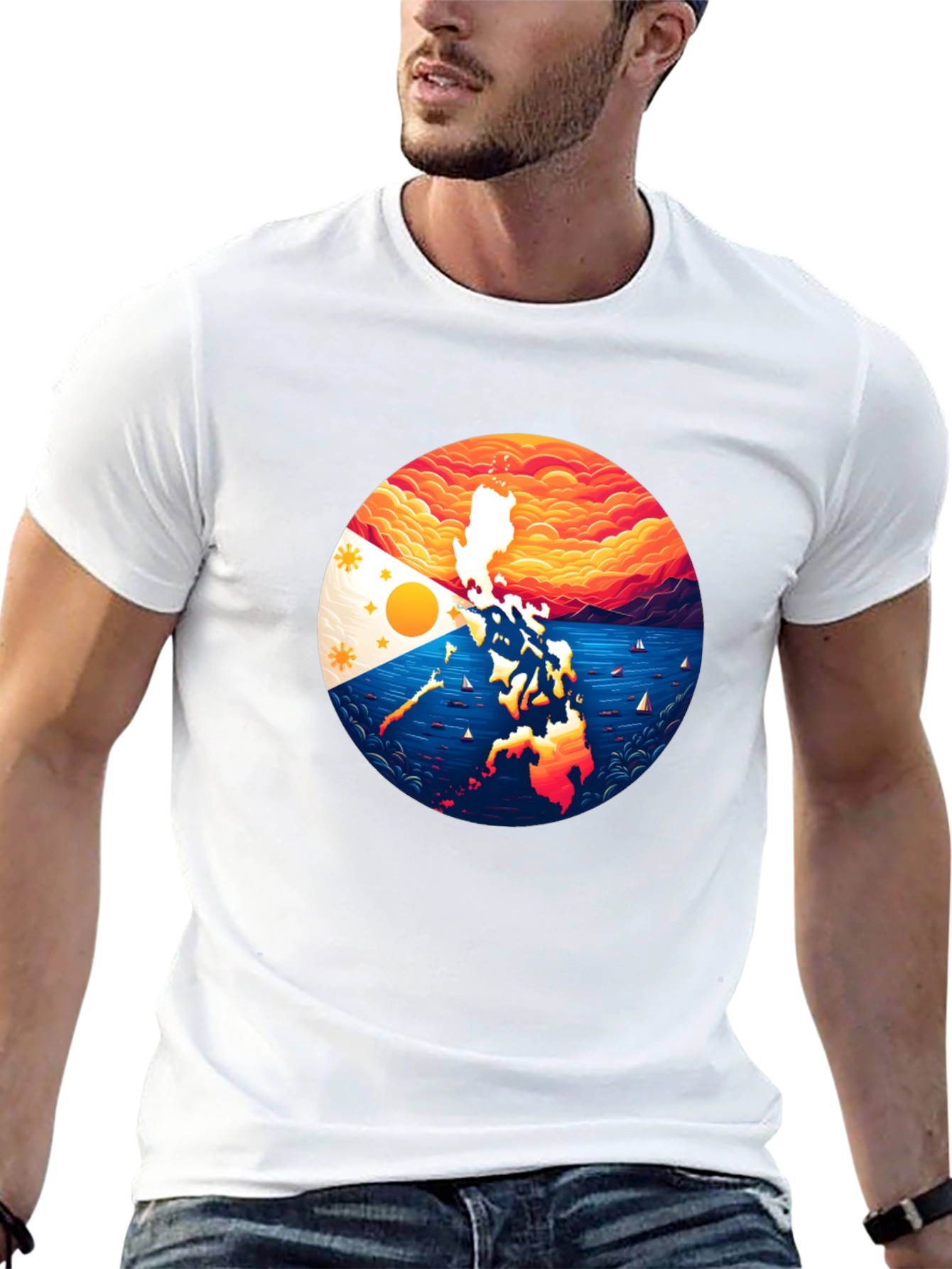 Philippine Flag Graphic T-Shirt