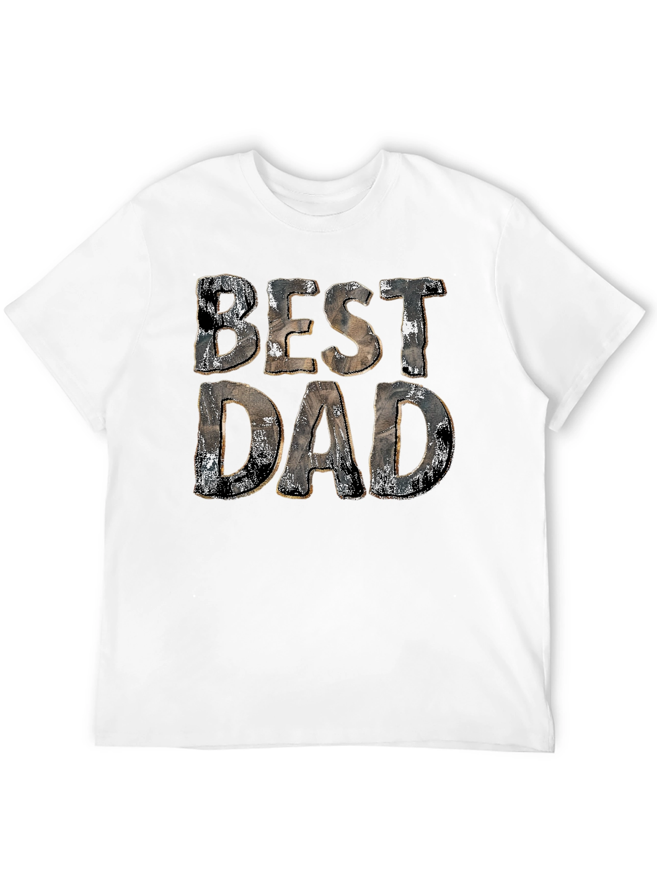 Best Dad Graphic Print Black Cotton T-Shirt