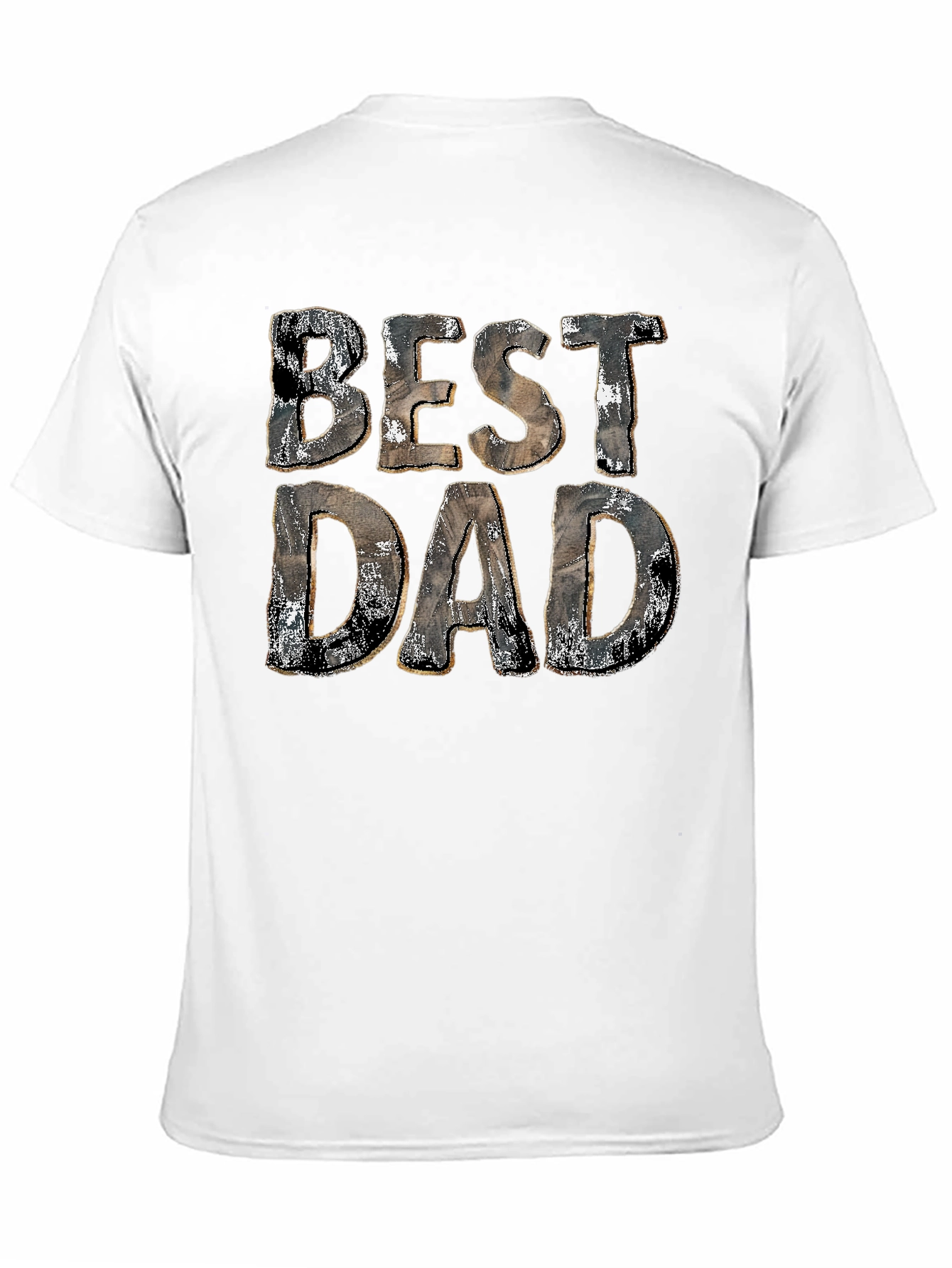 Best Dad Graphic Print Black Cotton T-Shirt