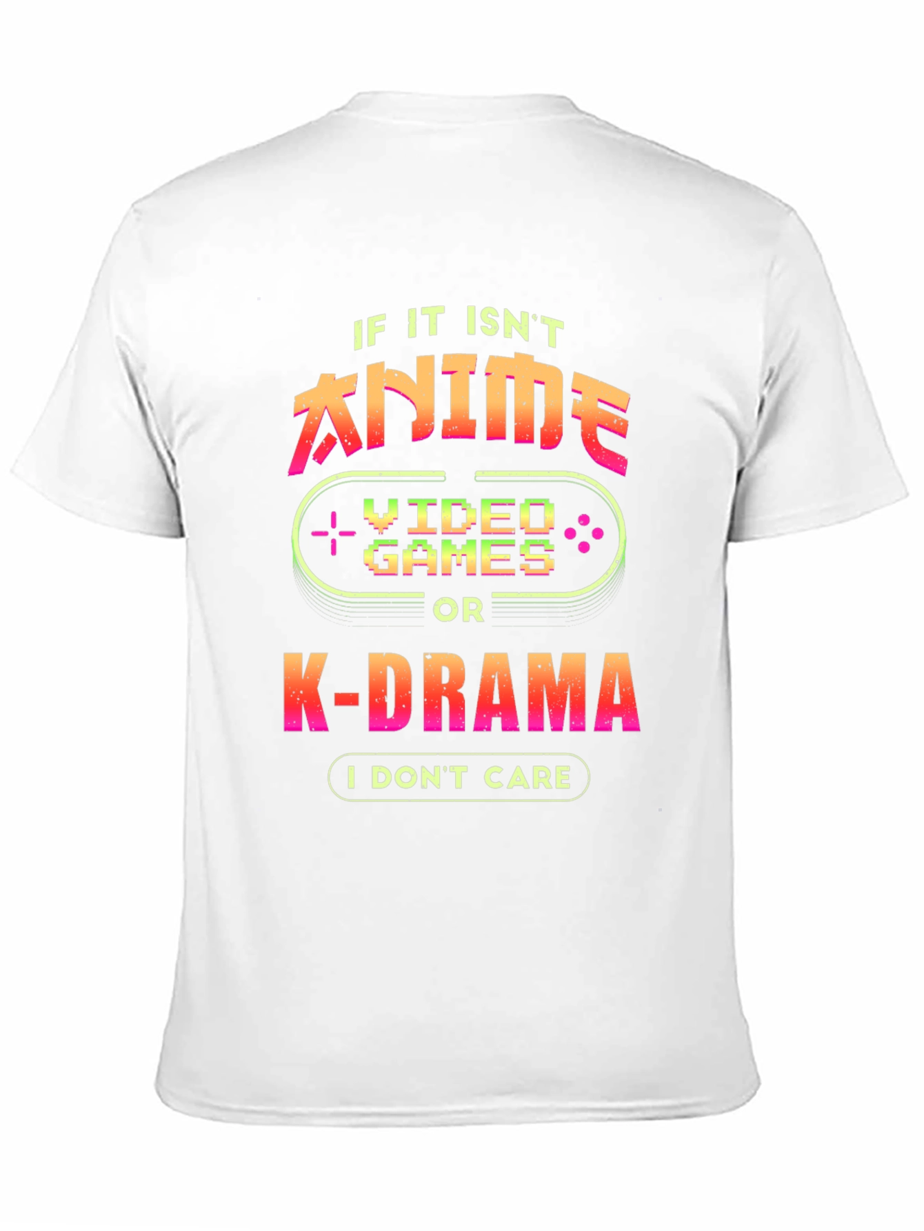 Anime Video Game K-Drama Black T-Shirt