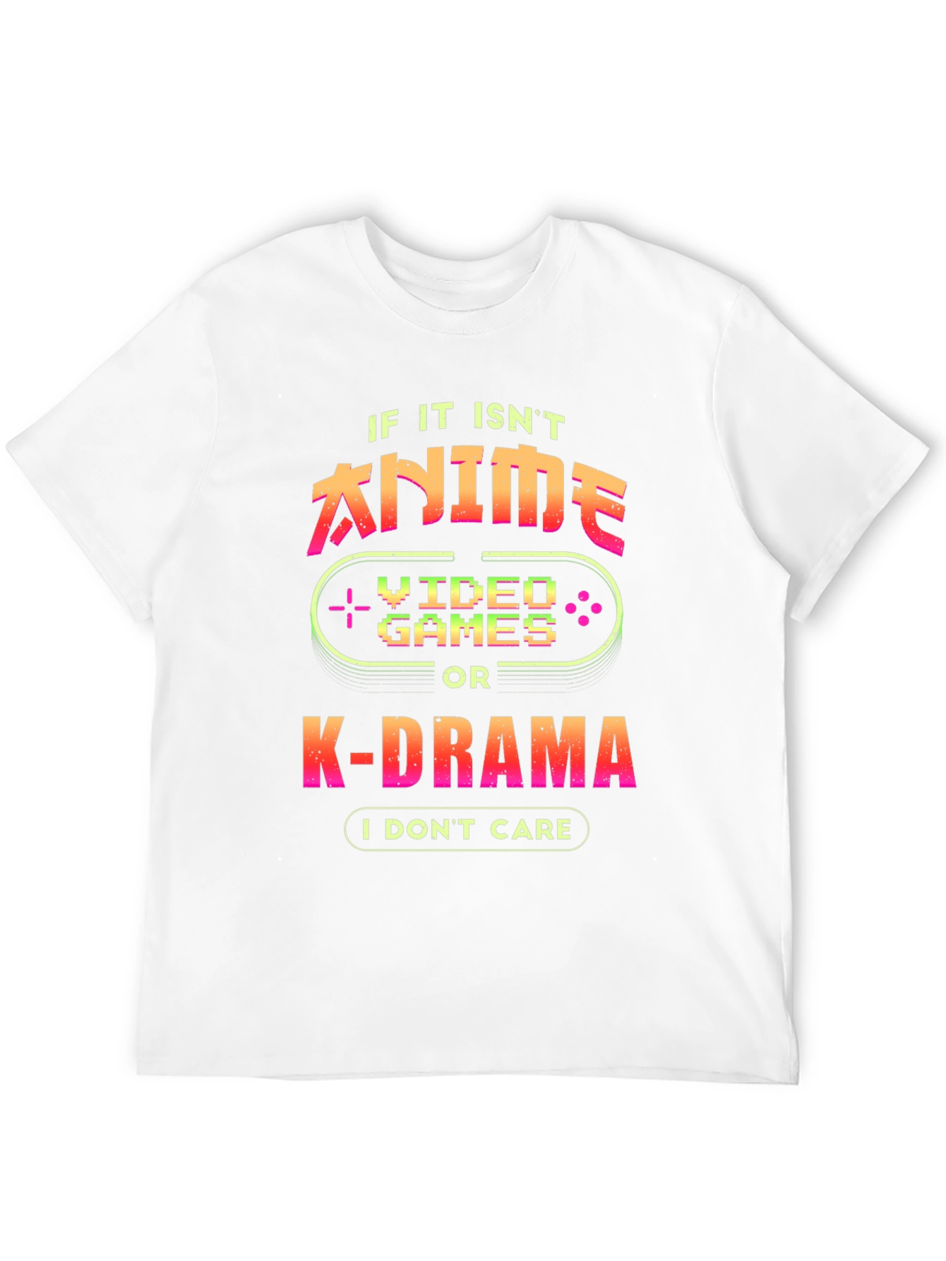 Anime Video Game K-Drama Black T-Shirt