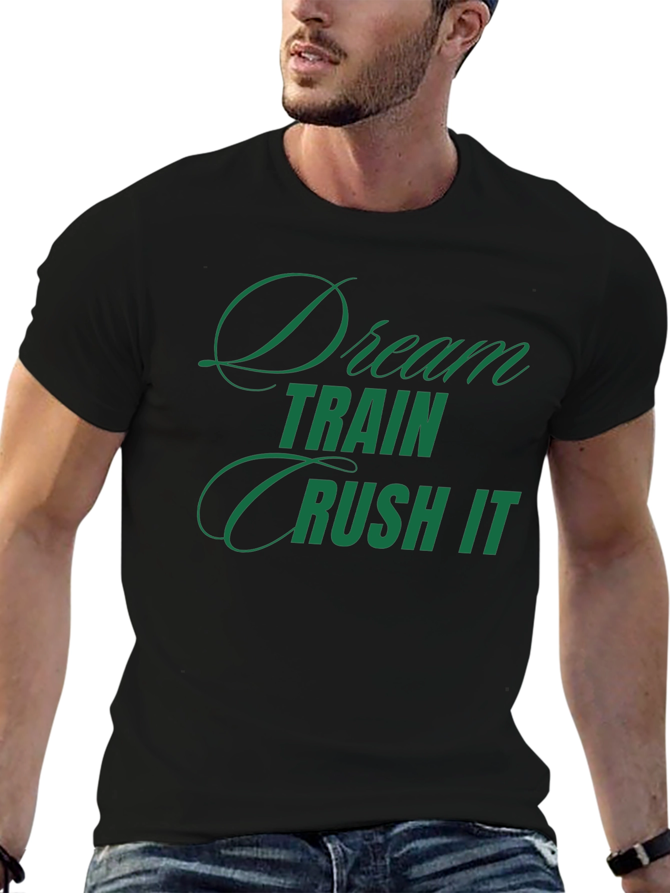 Dream Train Crush It Graphic Tee - Black