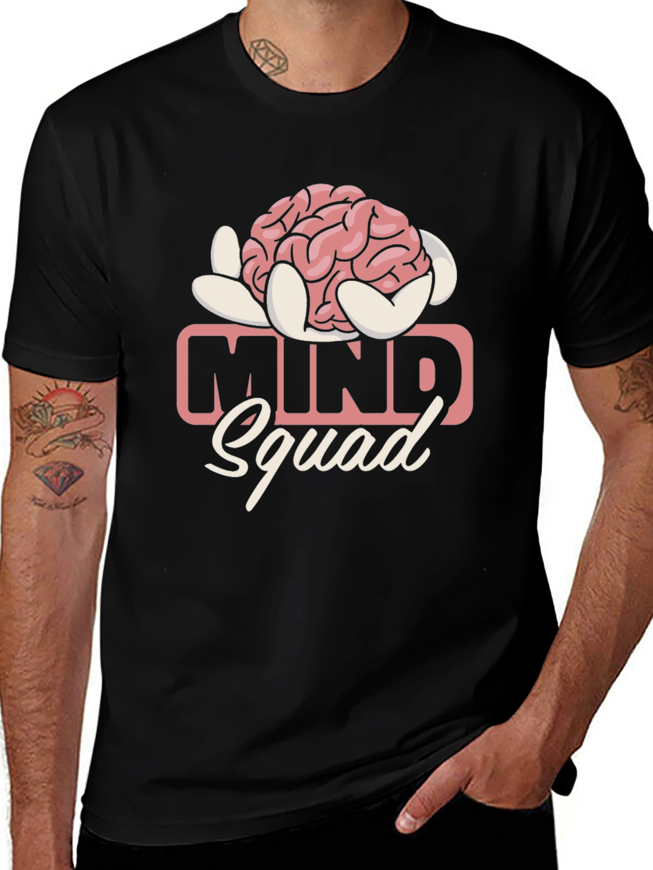 Mind Squad Brain Graphic T-Shirt