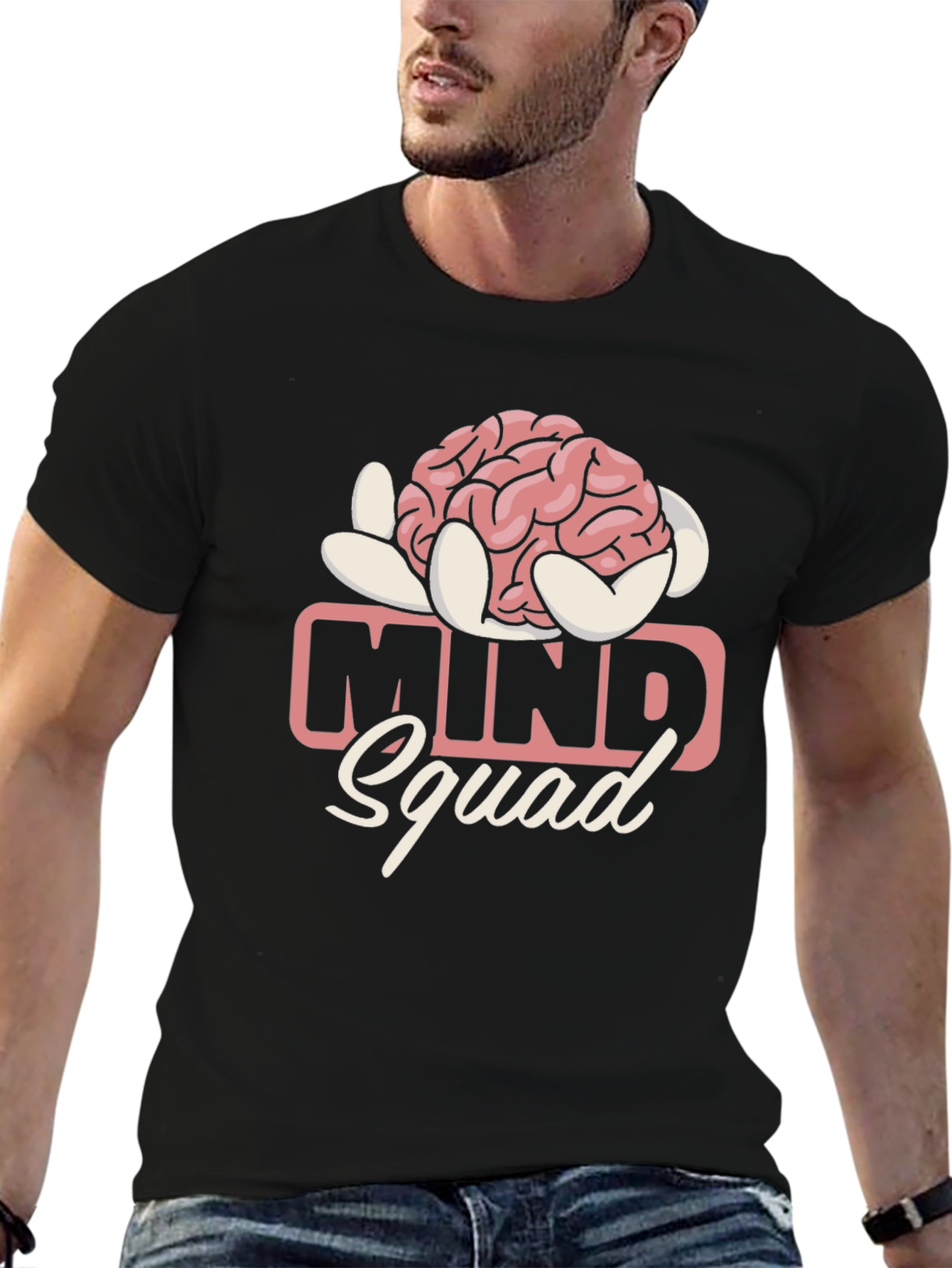 Mind Squad Brain Graphic T-Shirt