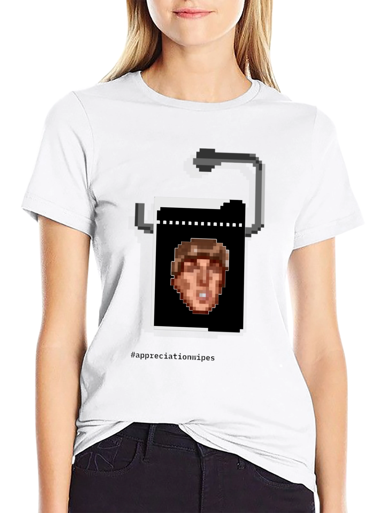 Pixel Art Toilet Paper T-Shirt