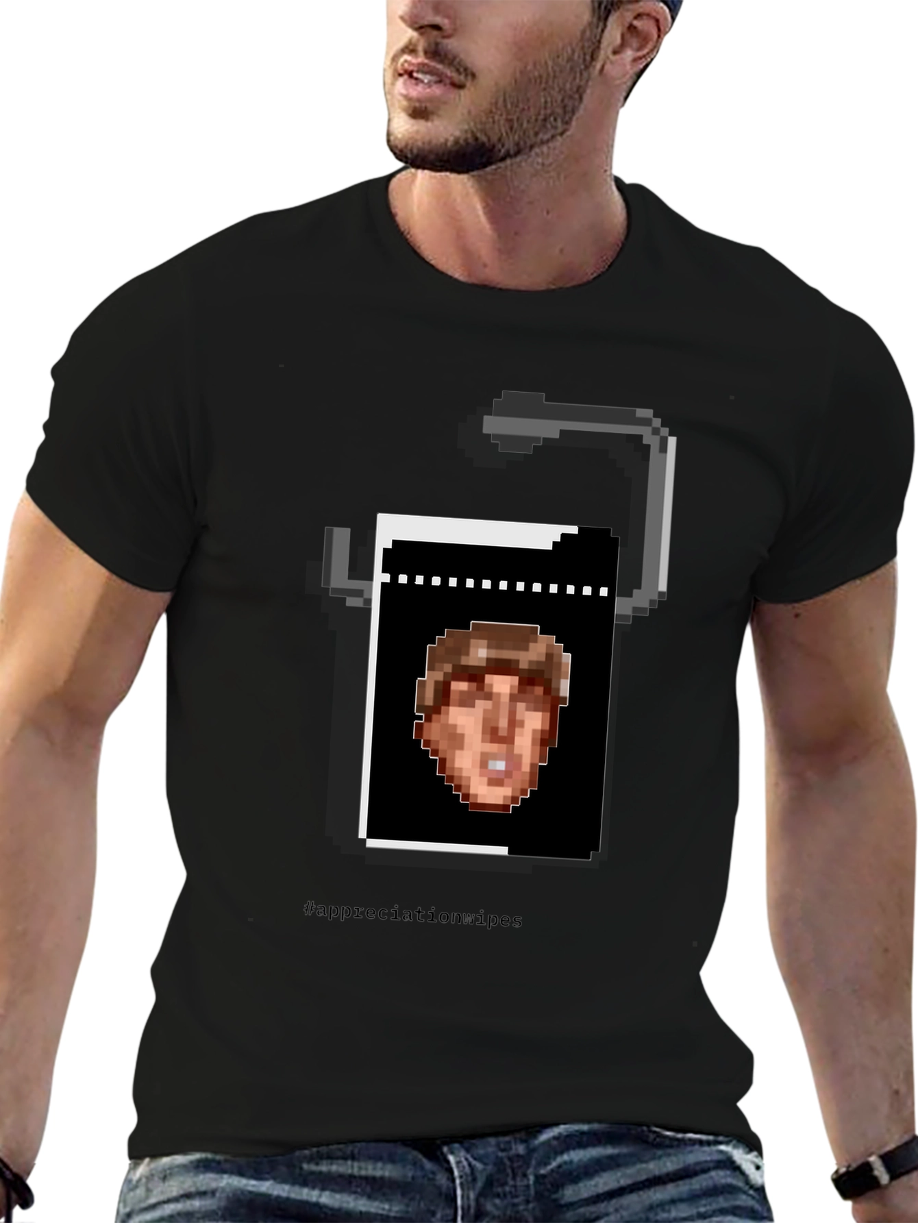 Pixel Art Toilet Paper T-Shirt