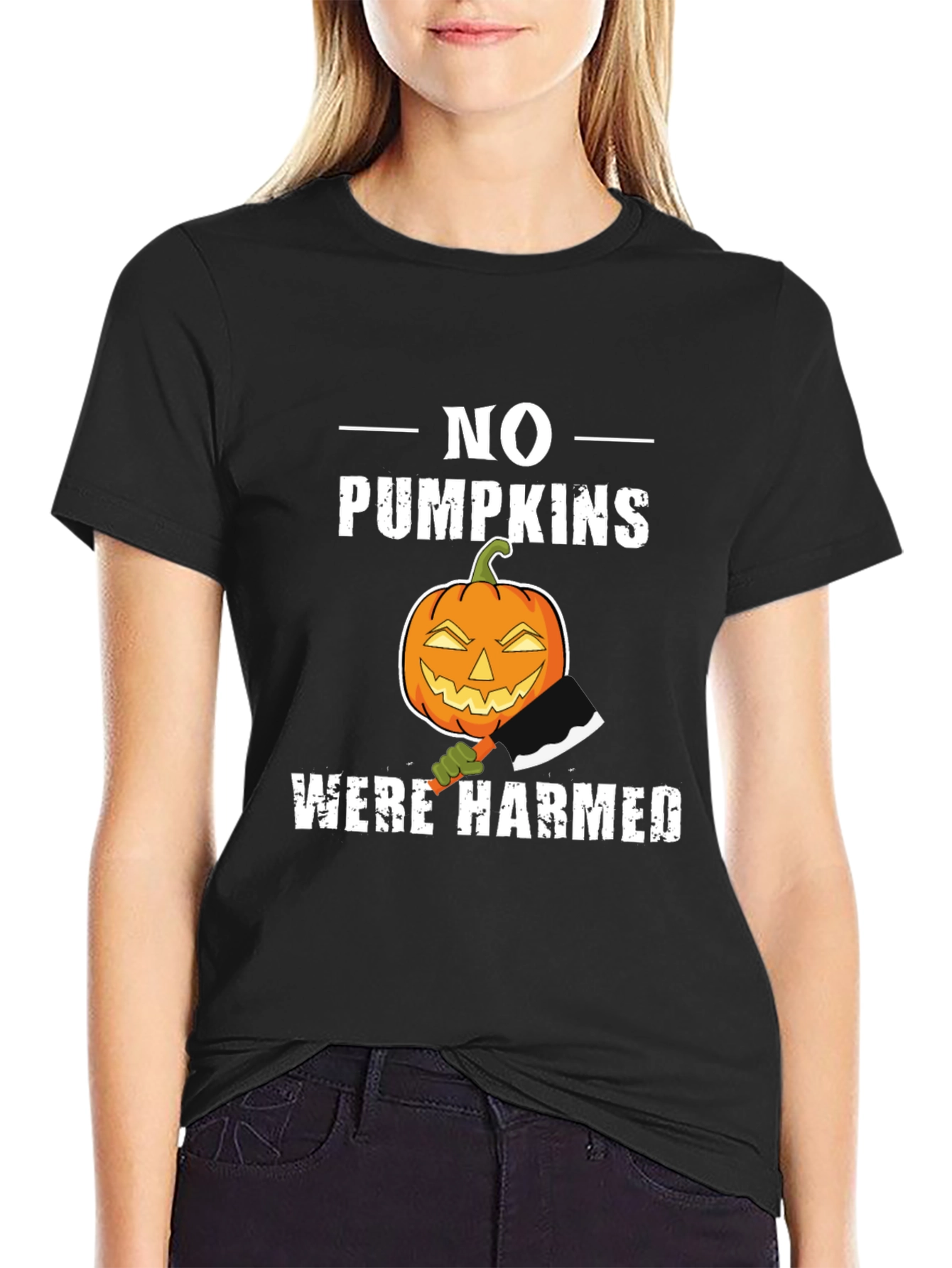No Pumpkins Harmed Halloween T-Shirt