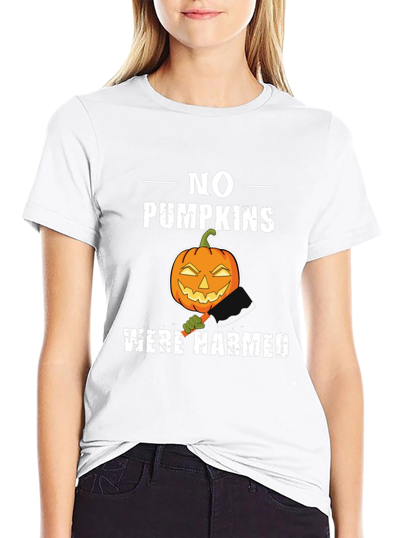 No Pumpkins Harmed Halloween T-Shirt