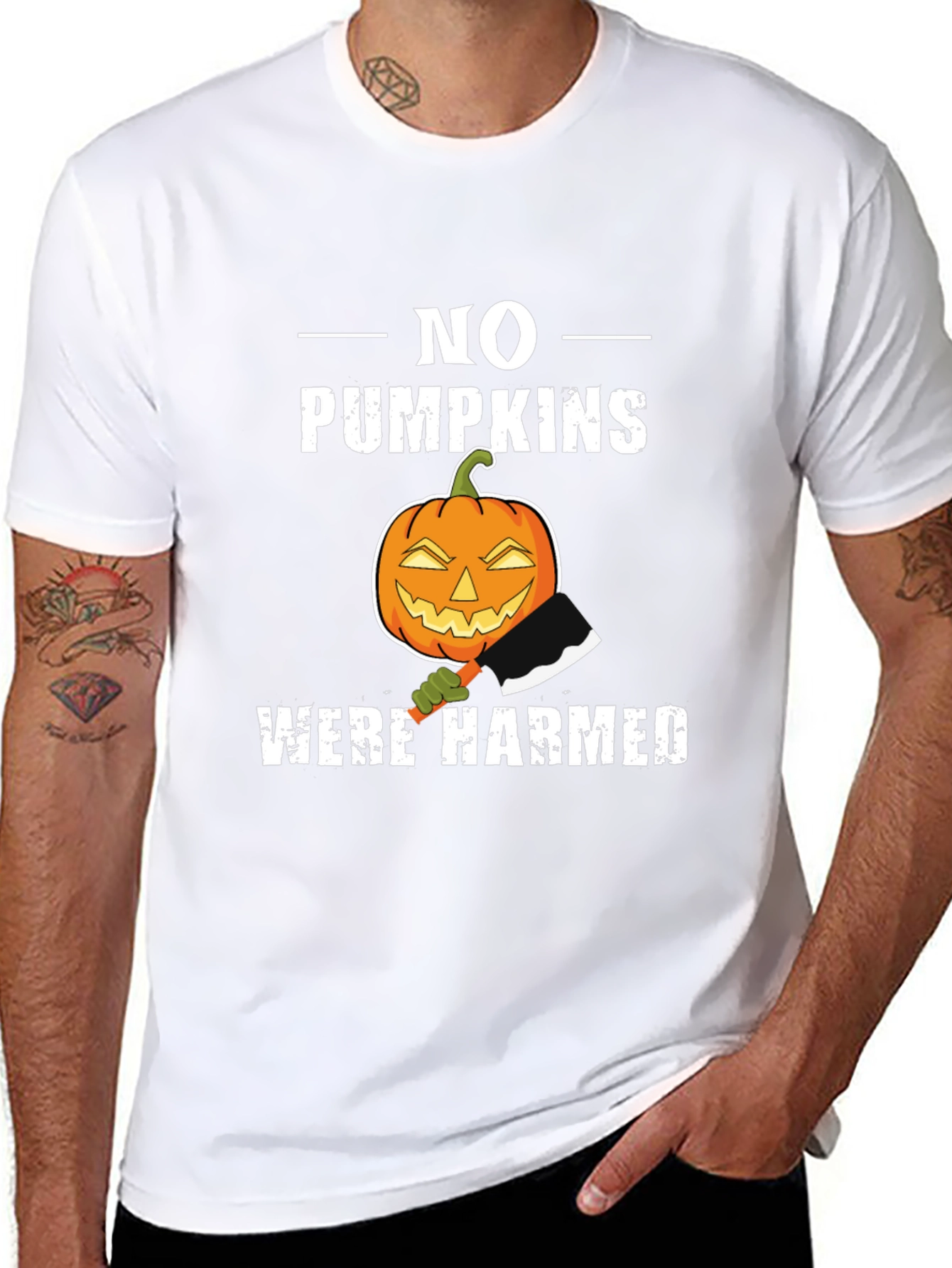 No Pumpkins Harmed Halloween T-Shirt