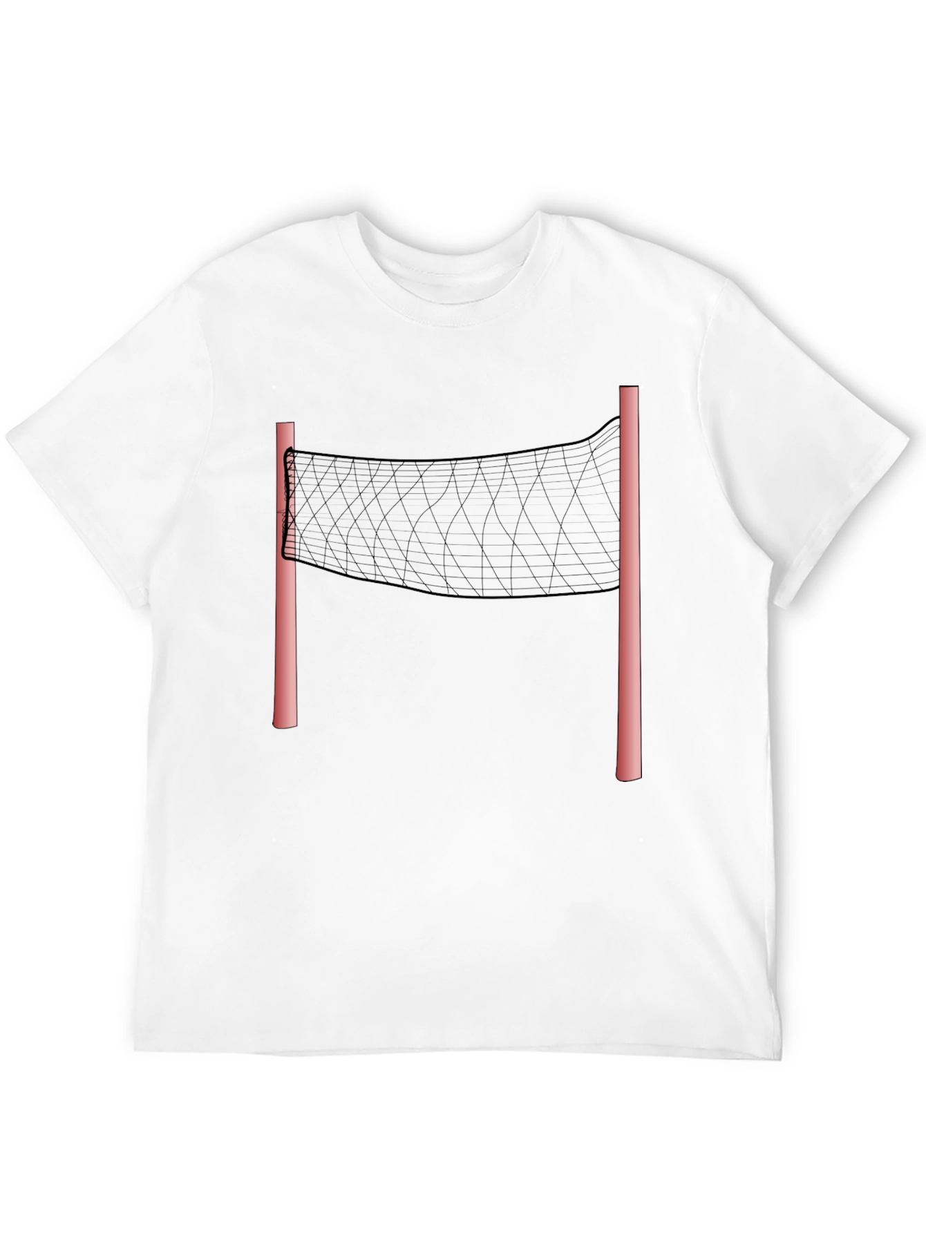 Volleyball Net Graphic Tee - Black