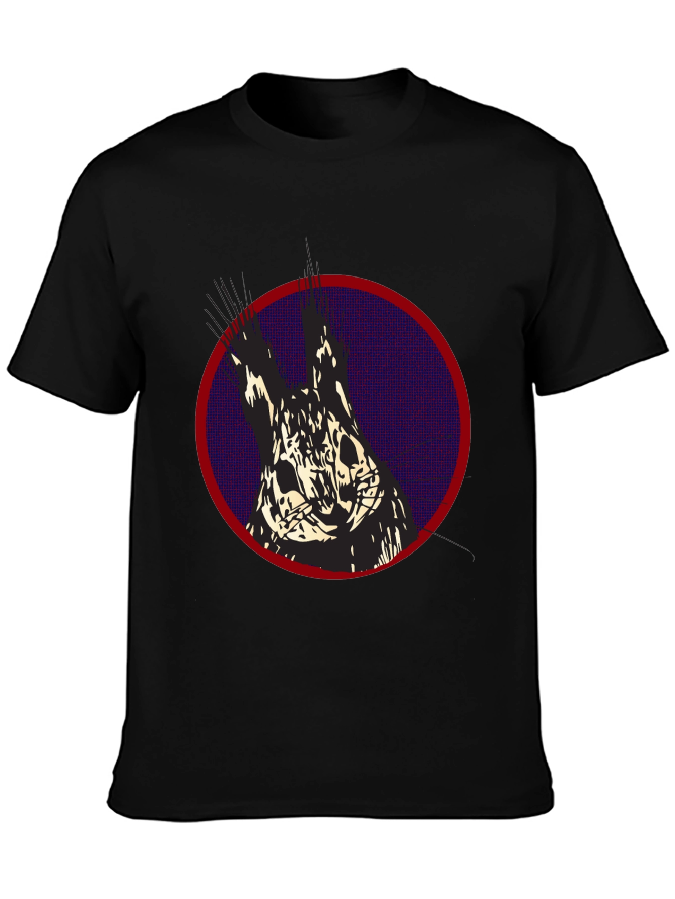 Graphic Print T-Shirt: Abstract Animal Design