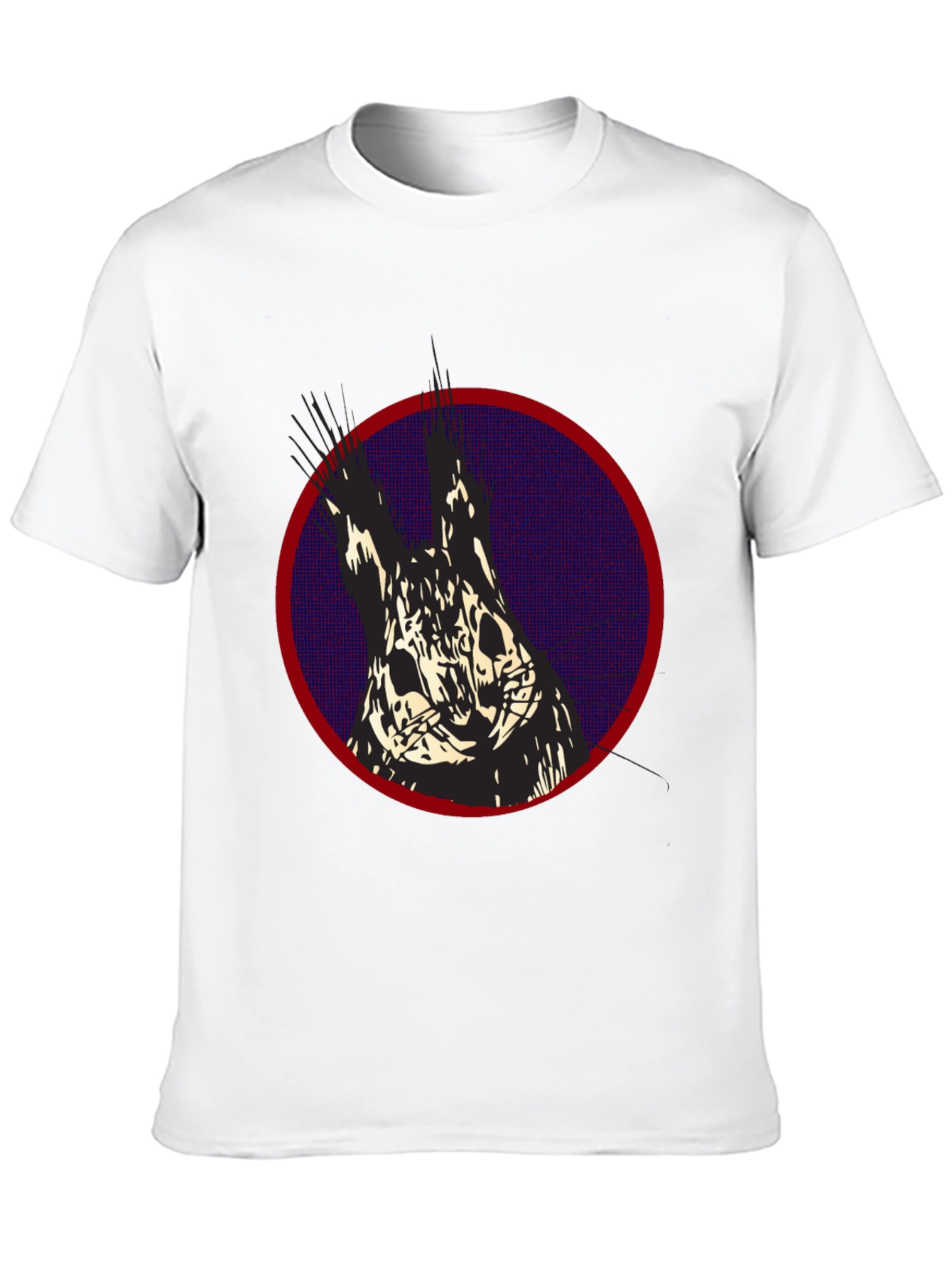 Graphic Print T-Shirt: Abstract Animal Design