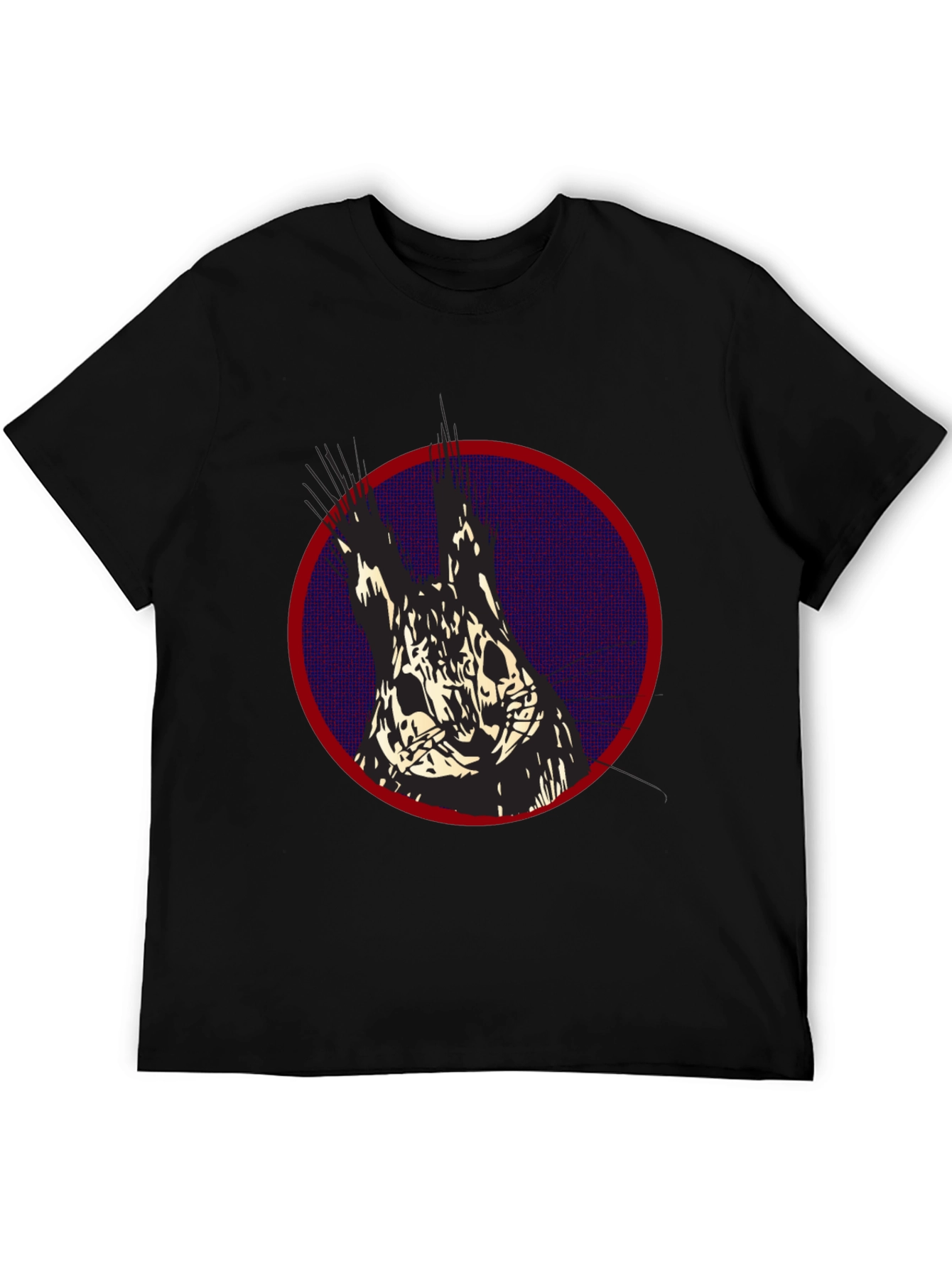 Graphic Print T-Shirt: Abstract Animal Design