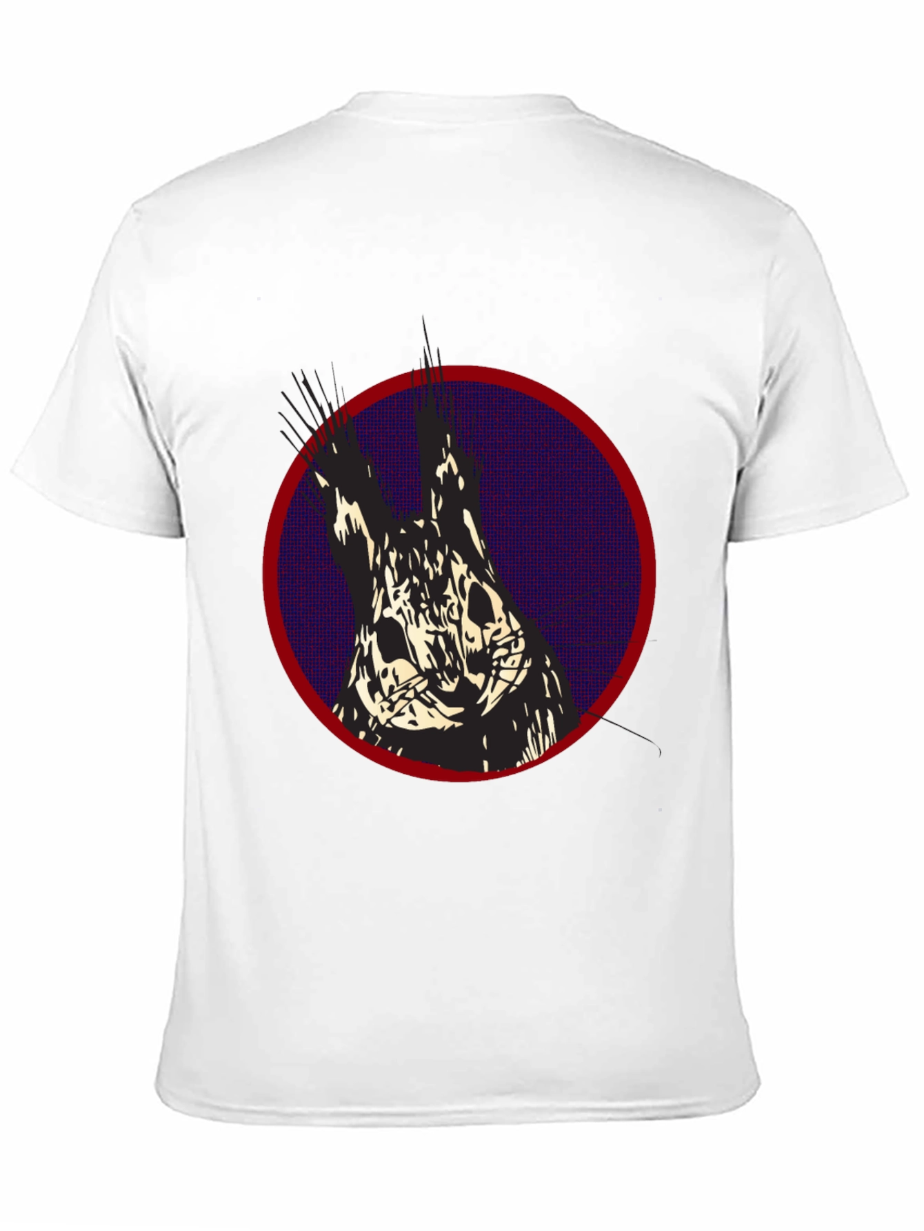 Graphic Print T-Shirt: Abstract Animal Design