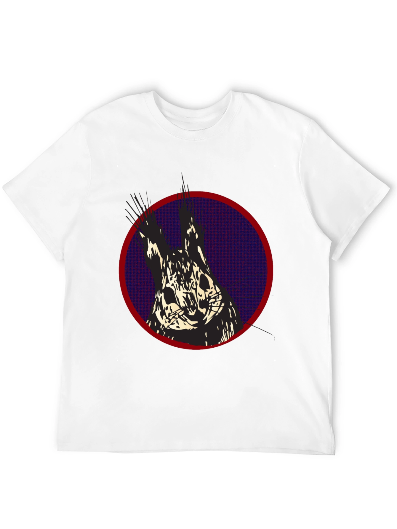 Graphic Print T-Shirt: Abstract Animal Design