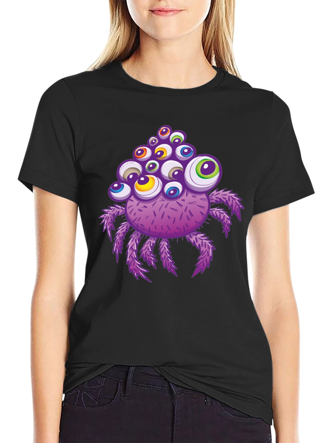 Eye-Catching Spider Graphic T-Shirt