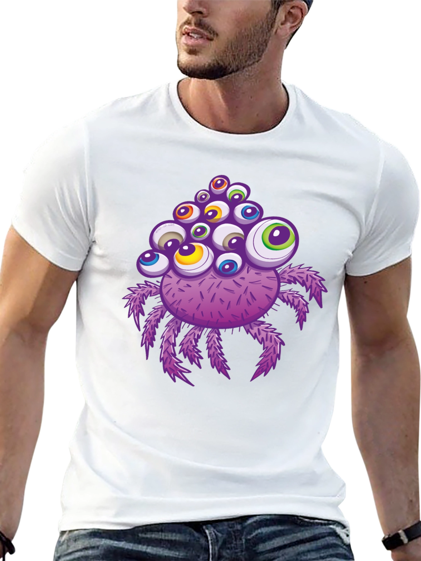 Eye-Catching Spider Graphic T-Shirt