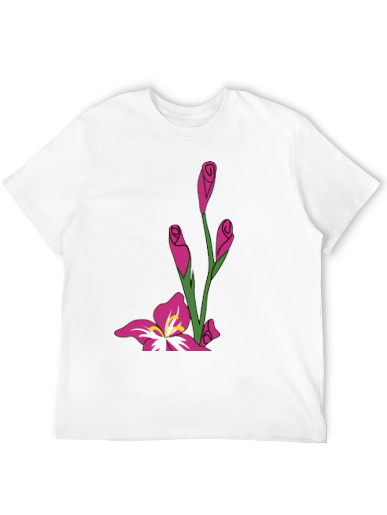 Floral Graphic Black Tee