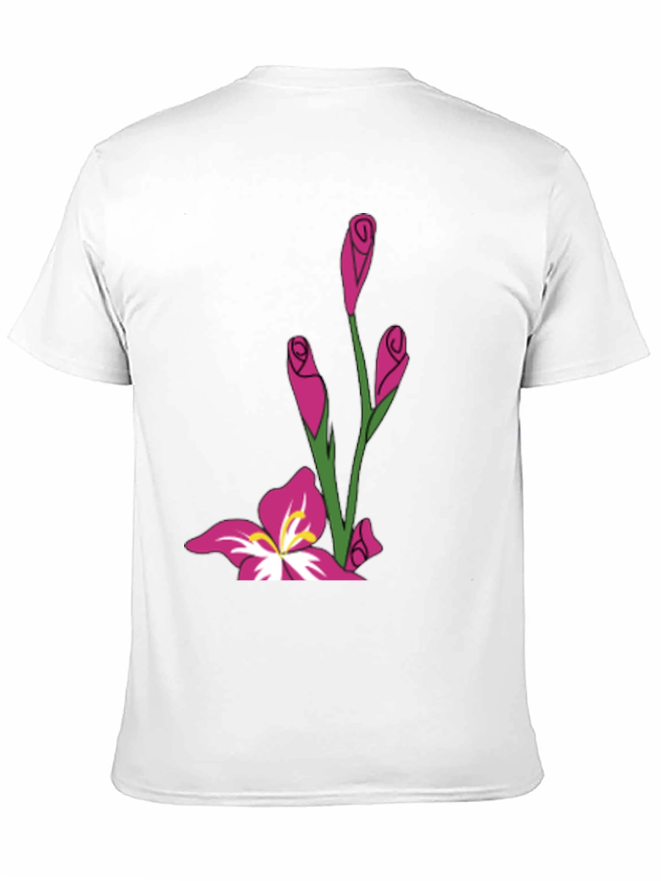 Floral Graphic Black Tee
